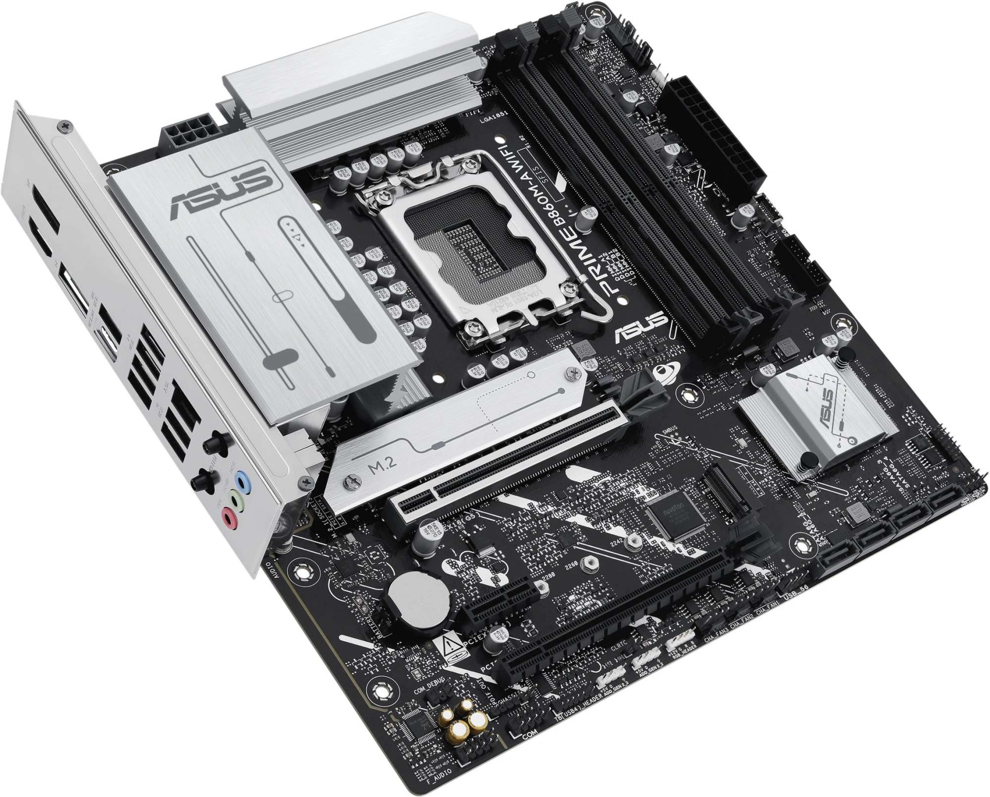 Материнская плата Asus PRIME B860M-A WIFI Soc-1851 Intel B860 4xDDR5 mATX AC`97 8ch(7.1) 2.5Gg RAID+HDMI+DP — миниатюра 9