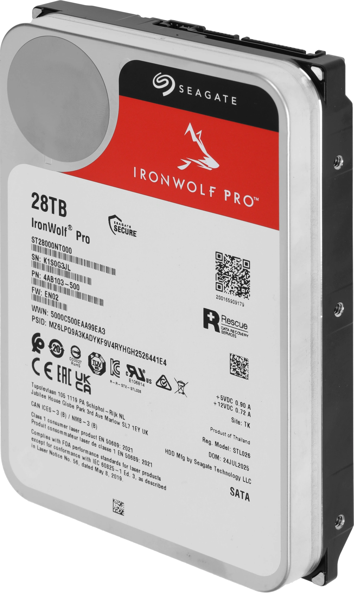Жесткий диск Seagate SATA-III 28Tb ST28000NT000 NAS Ironwolf Pro 512E (7200rpm) 512Mb 3.5" — миниатюра 5