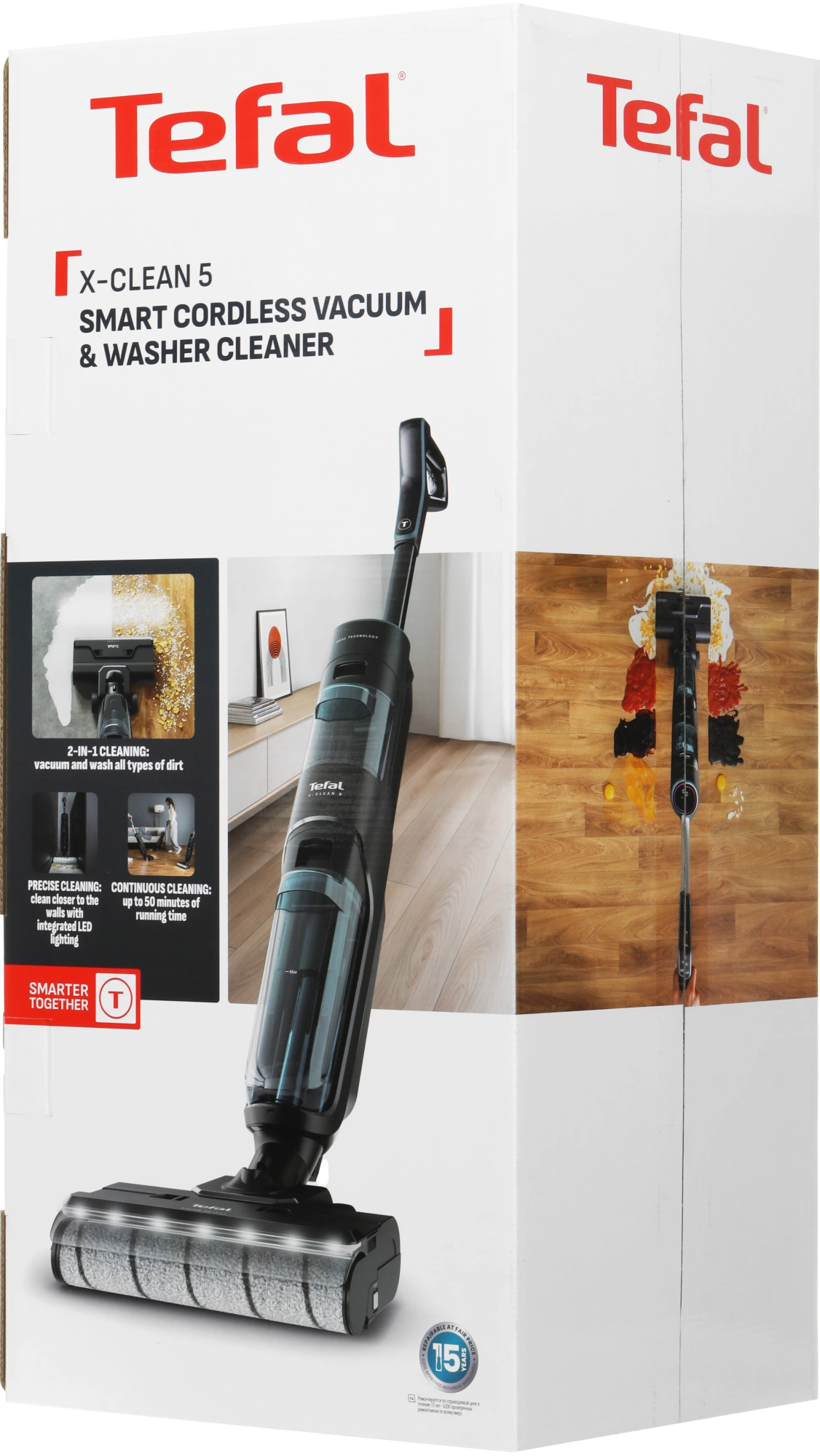 Пылесос моющий Tefal X-Clean 5 GF5555F0 200Вт серый/черный — миниатюра 24