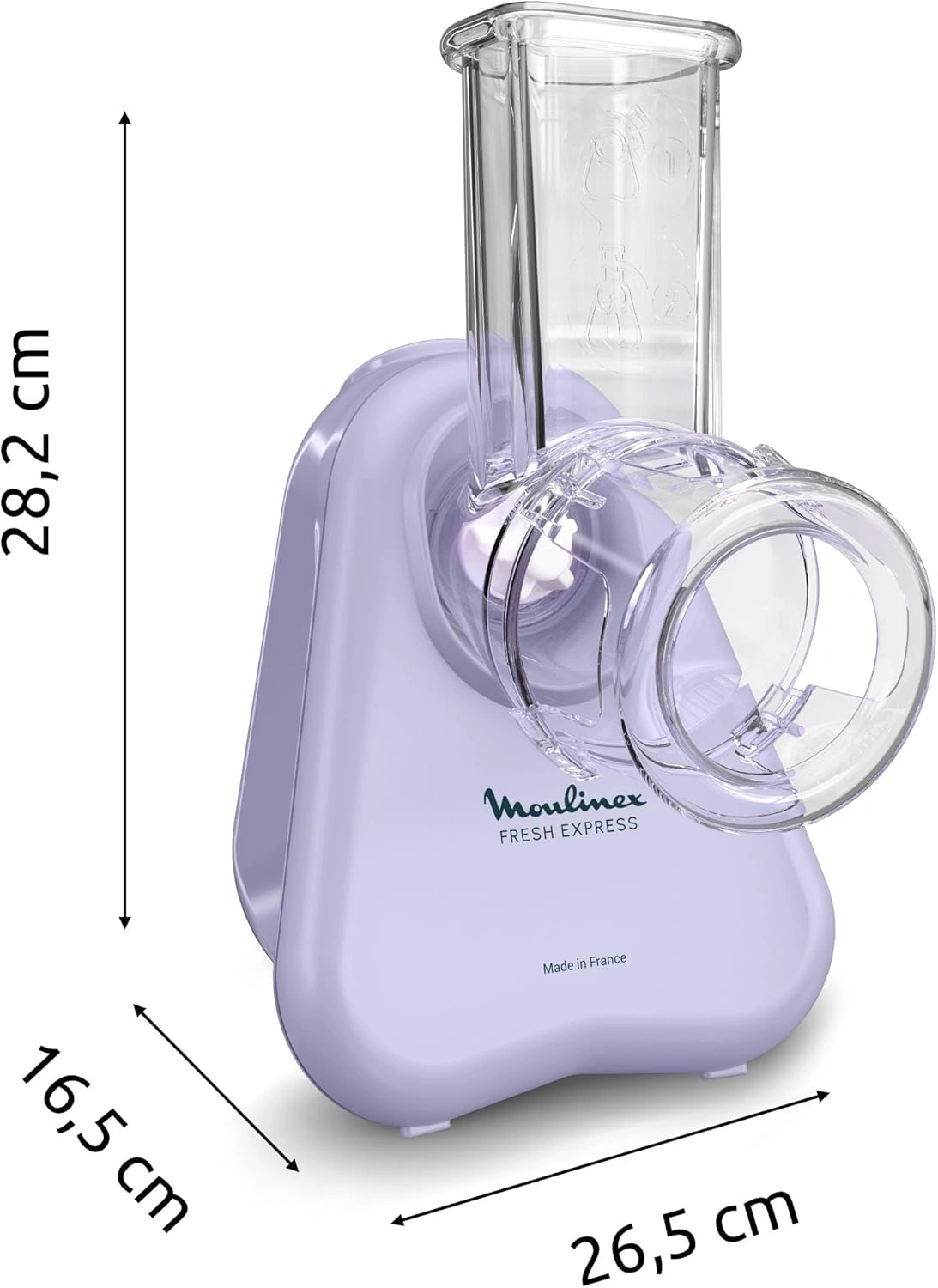 Универсальная резка Moulinex DK8546E0 150Вт (нарезка до 5мм) лиловый/белый — миниатюра 3