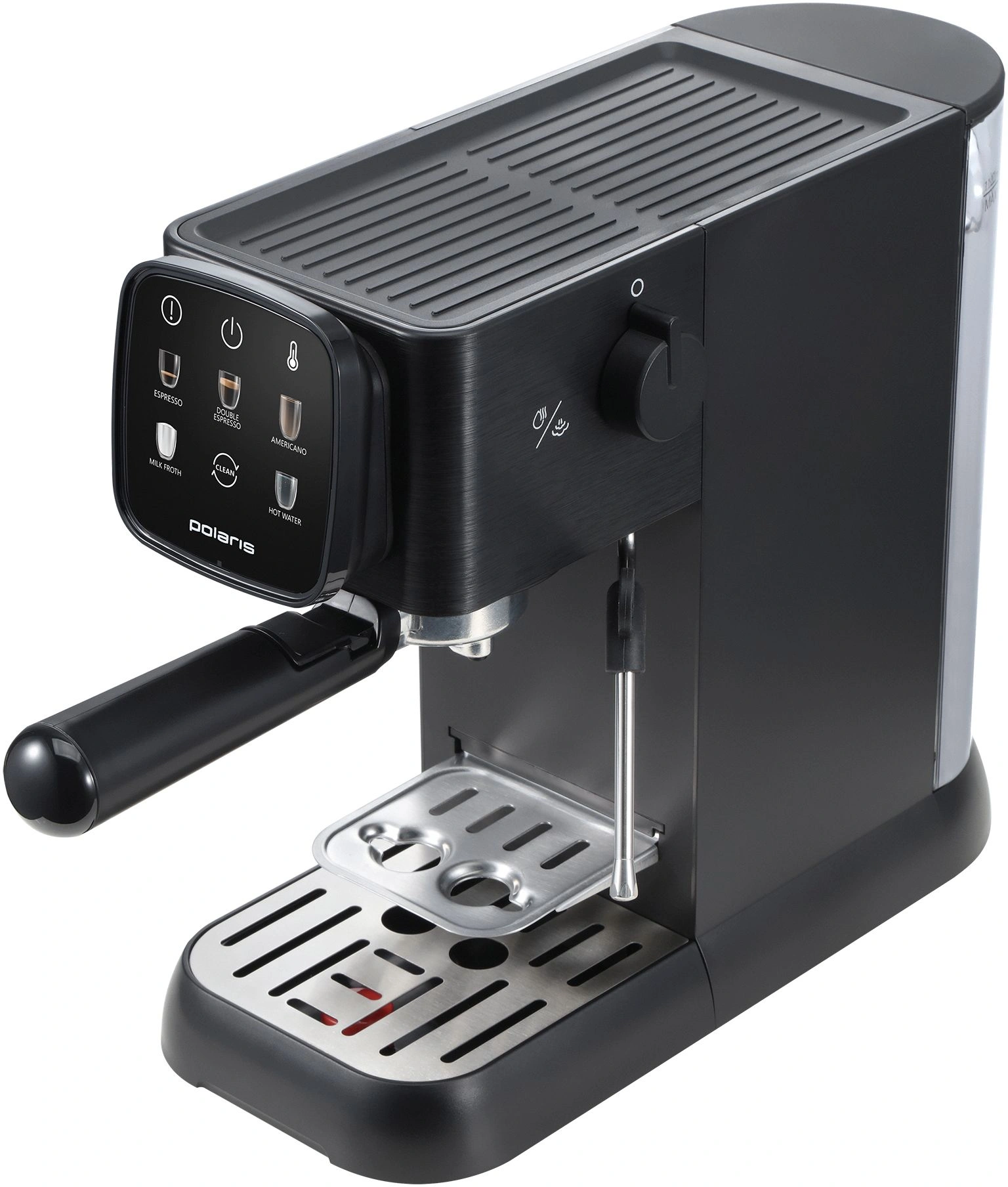 Кофеварка рожковая Polaris PCM 1551E Adore Crema 1500Вт черный — миниатюра 14