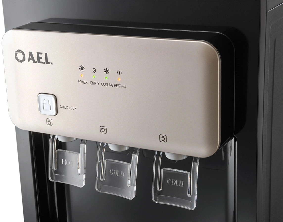 Кулер AEL LD-AEL-806 a напольный электронный черный/золотистый — миниатюра 7