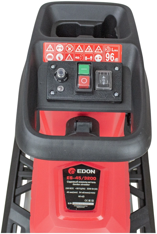 Садовый измельчитель Edon ES-45/3200 3200Вт 54об/мин — миниатюра 8