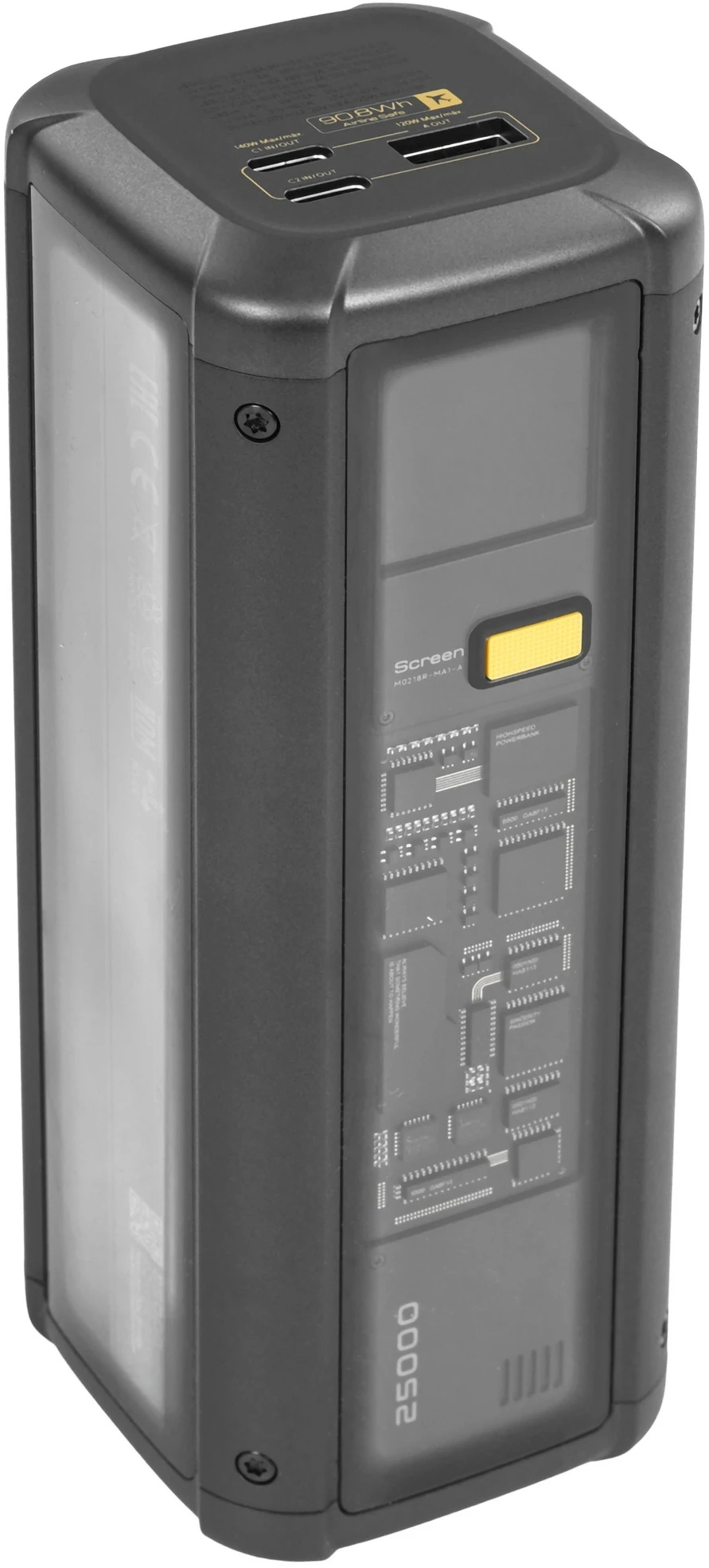 Мобильный аккумулятор Xiaomi BHR9970GL 25000mAh QC/PD 140W 6.1A USB-A/USB-C серый — фото 1