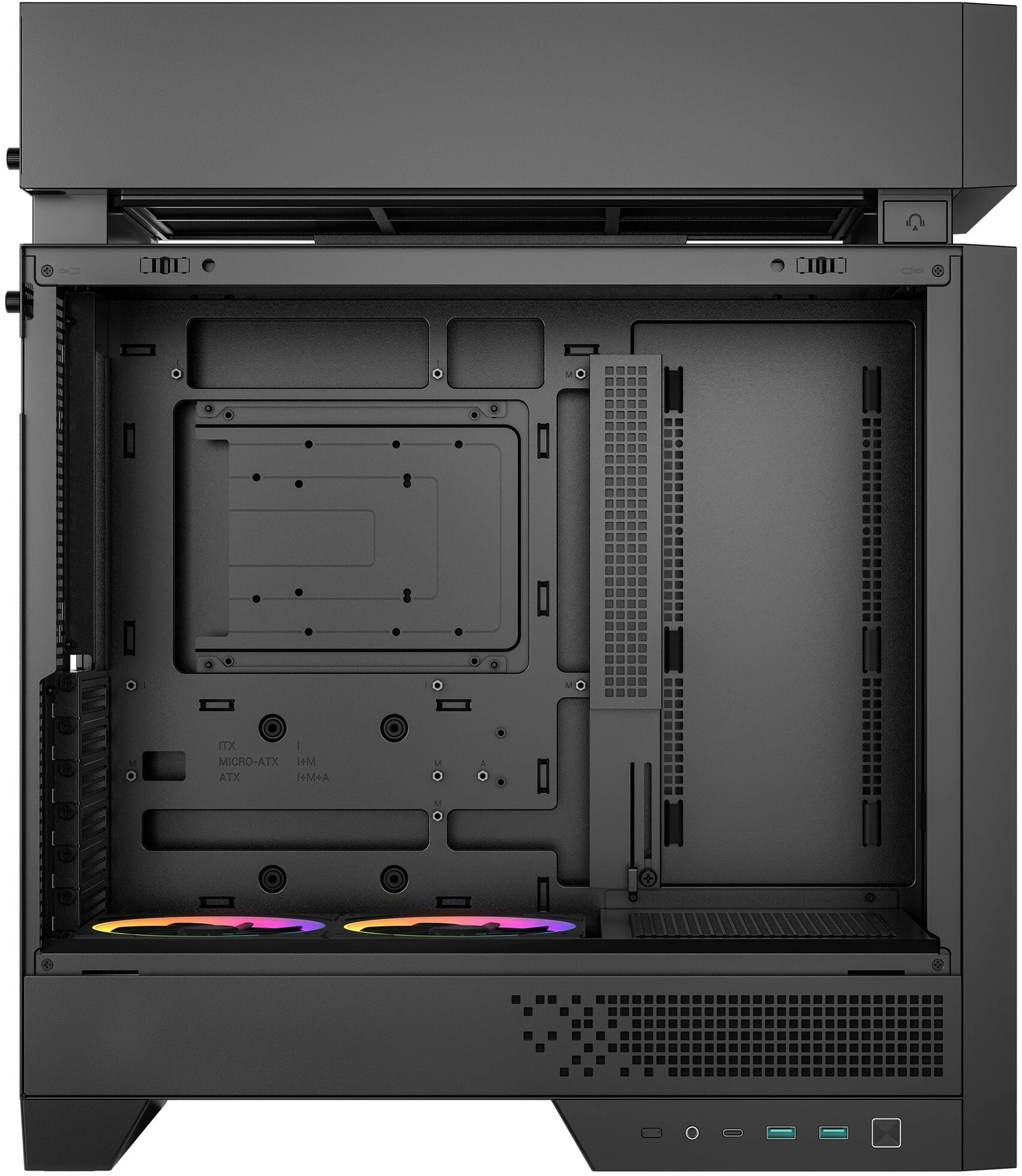 Корпус Deepcool CL660 черный/коричневый без БП ATX 4x120mm 5x140mm 2xUSB3.0 audio bott PSU — миниатюра 4