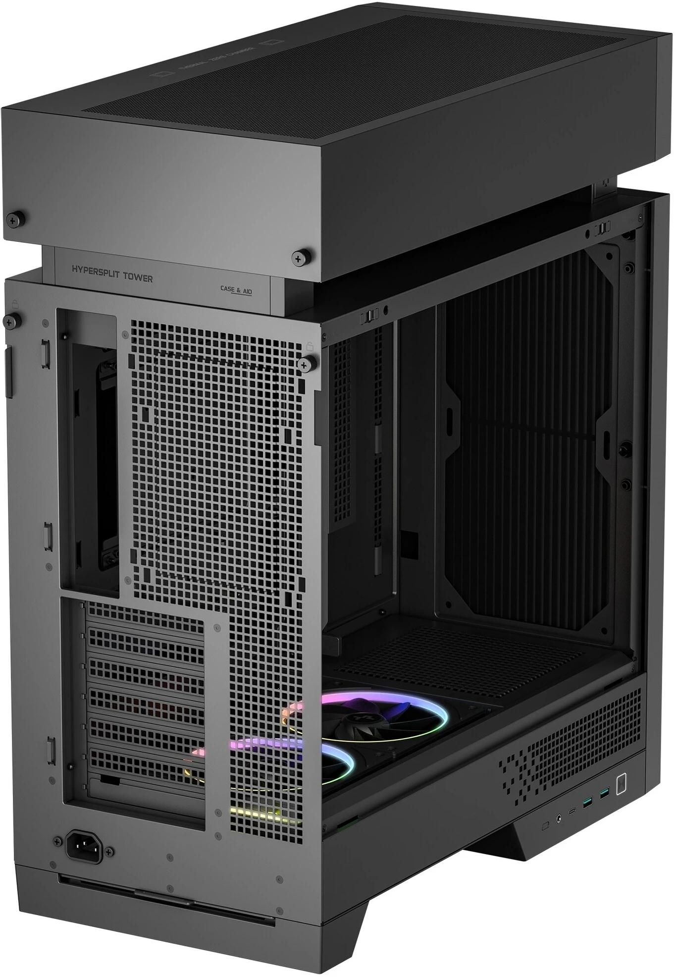 Корпус Deepcool CL660 черный/коричневый без БП ATX 4x120mm 5x140mm 2xUSB3.0 audio bott PSU — миниатюра 6