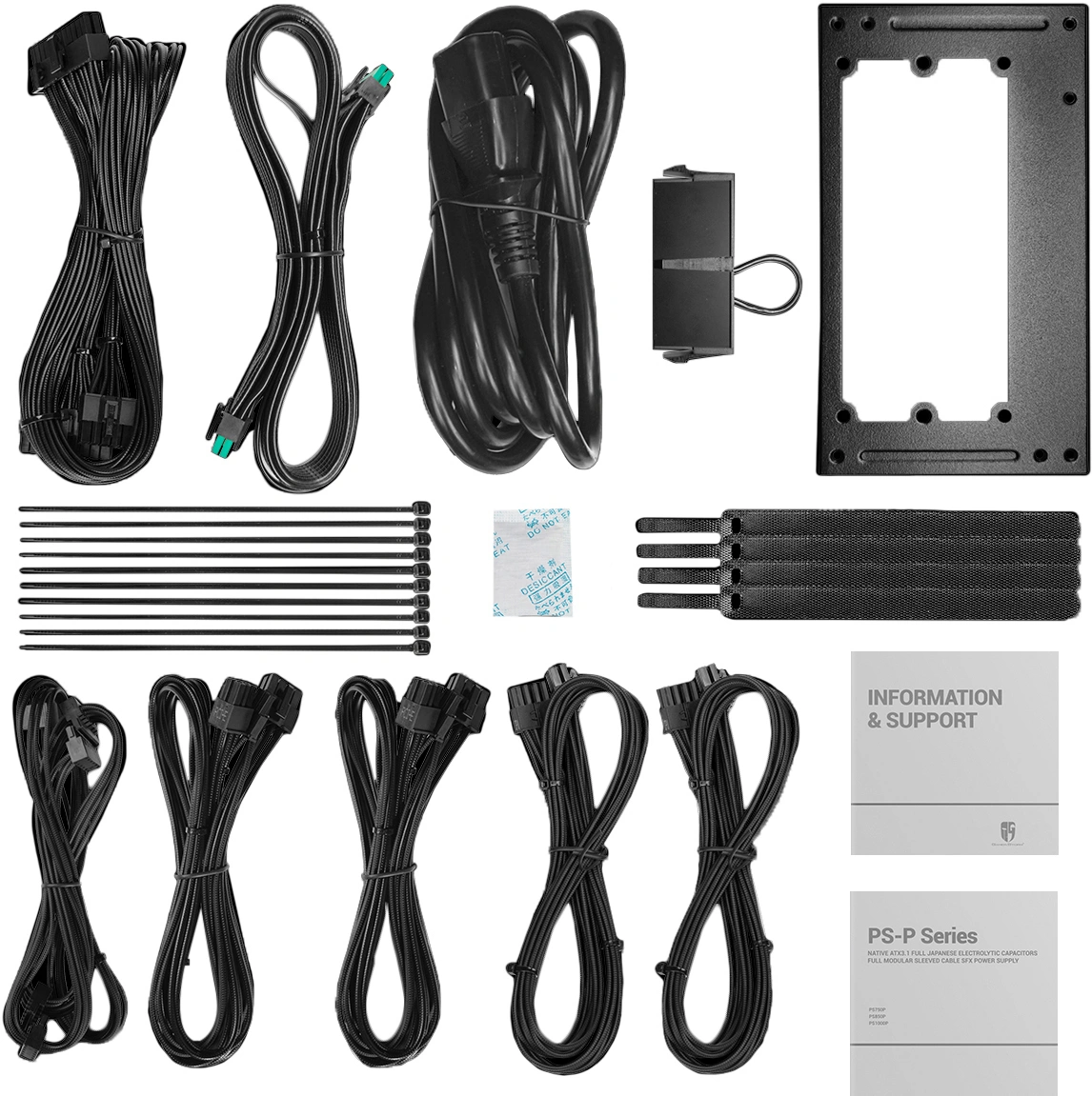 Блок питания Deepcool SFX 850W PS850P (20+4pin) APFC 92mm fan 6xSATA Cab Manag RTL — миниатюра 7