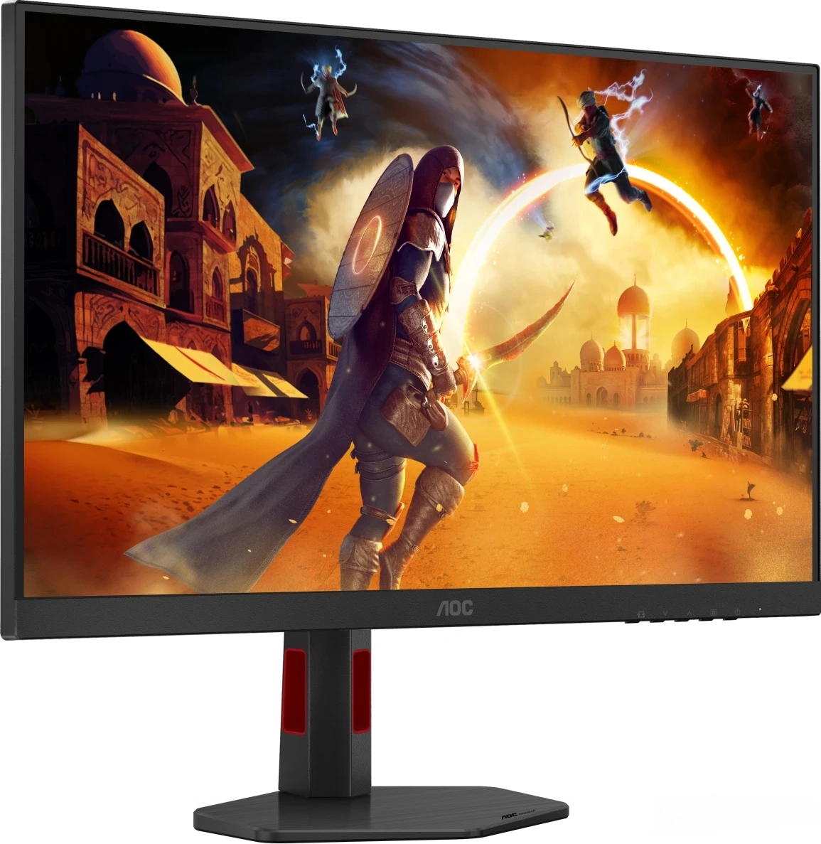 Монитор AOC 27" Q27G4SRU черный IPS LED 16:9 HDMI M/M матовая HAS Piv 1000:1 450cd 178гр/178гр 2560x1440 300Hz G-Sync DP 2K 6.11кг — миниатюра 5