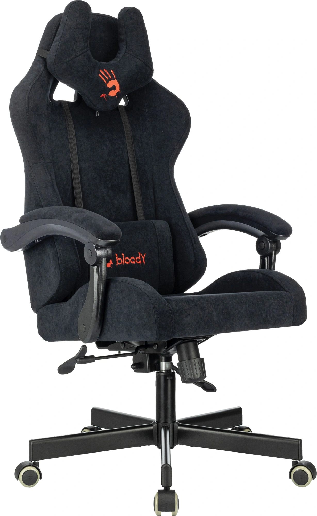 Кресло игровое A4Tech Bloody GC-560 черный Formula 999 искусственная замша с подголов. крестов. металл — миниатюра 3
