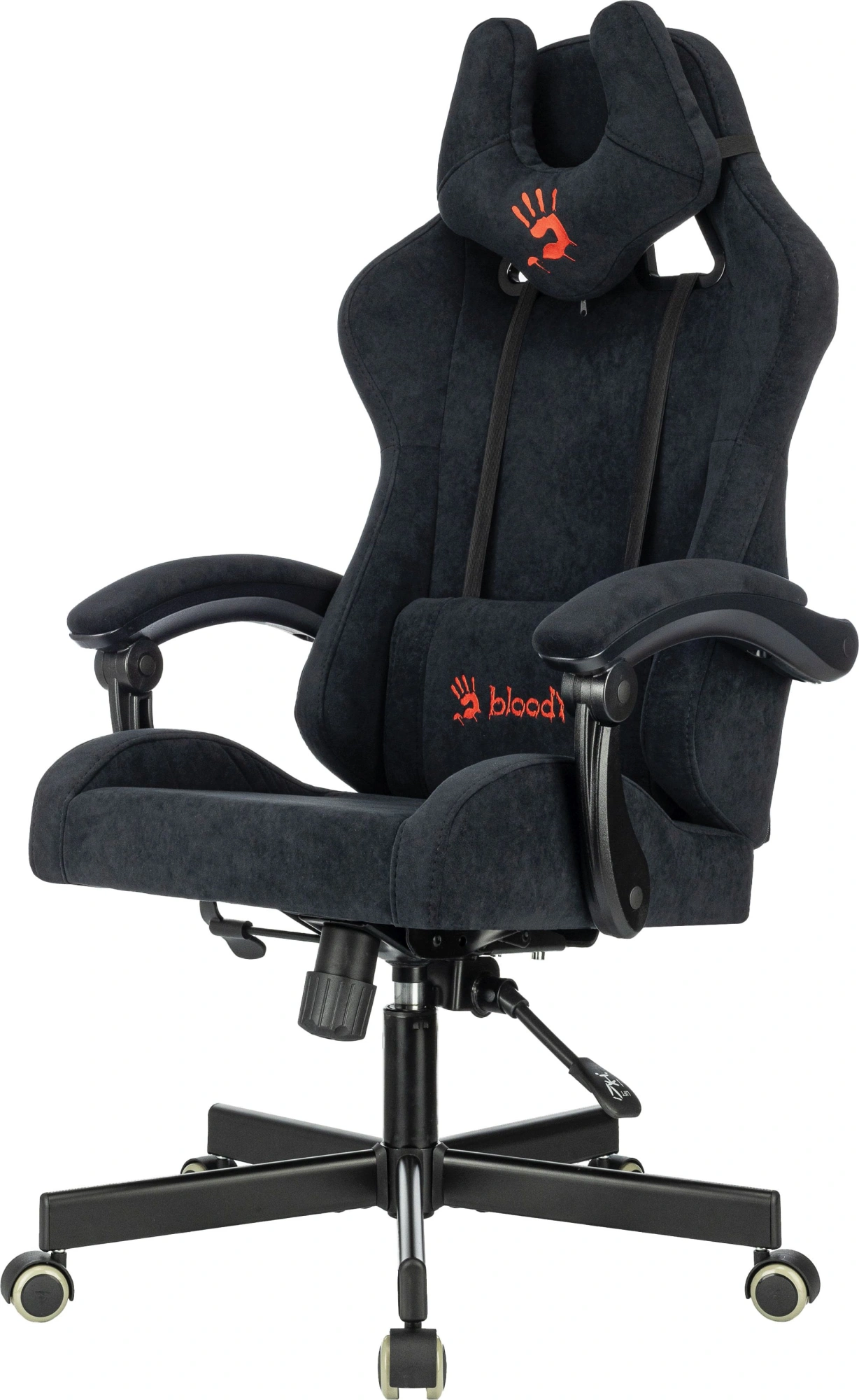 Кресло игровое A4Tech Bloody GC-560 черный Formula 999 искусственная замша с подголов. крестов. металл — фото 1