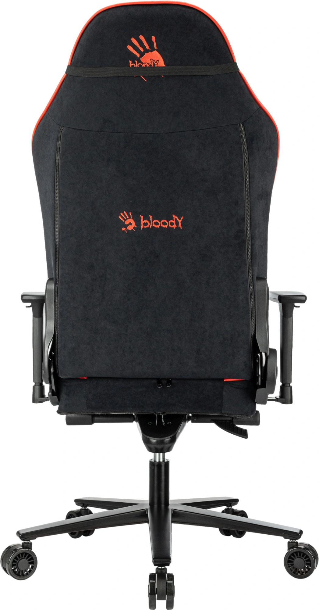 Кресло игровое A4Tech Bloody GC-680 черный/серый искусственная замша с подголов. крестов. металл — миниатюра 7