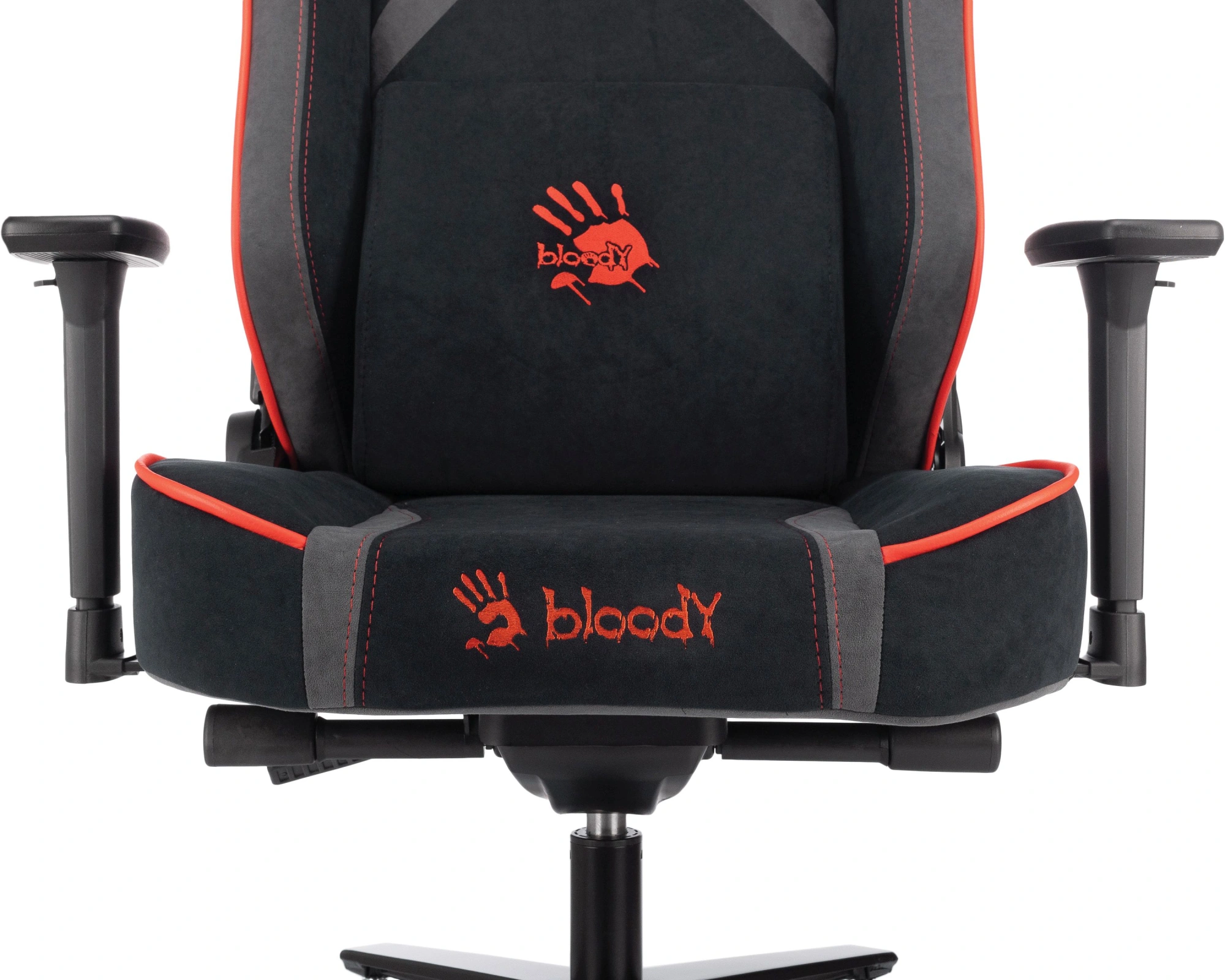 Кресло игровое A4Tech Bloody GC-680 черный/серый искусственная замша с подголов. крестов. металл — миниатюра 12