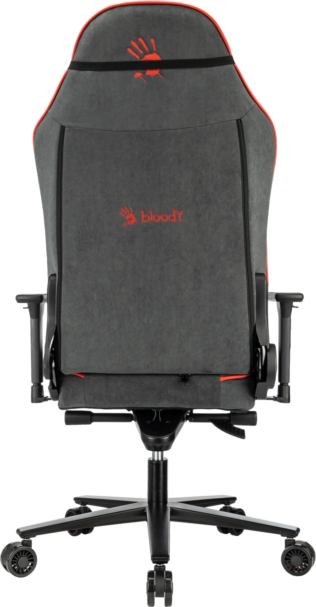 Кресло игровое A4Tech Bloody GC-680 серый/черный искусственная замша с подголов. крестов. металл — миниатюра 7
