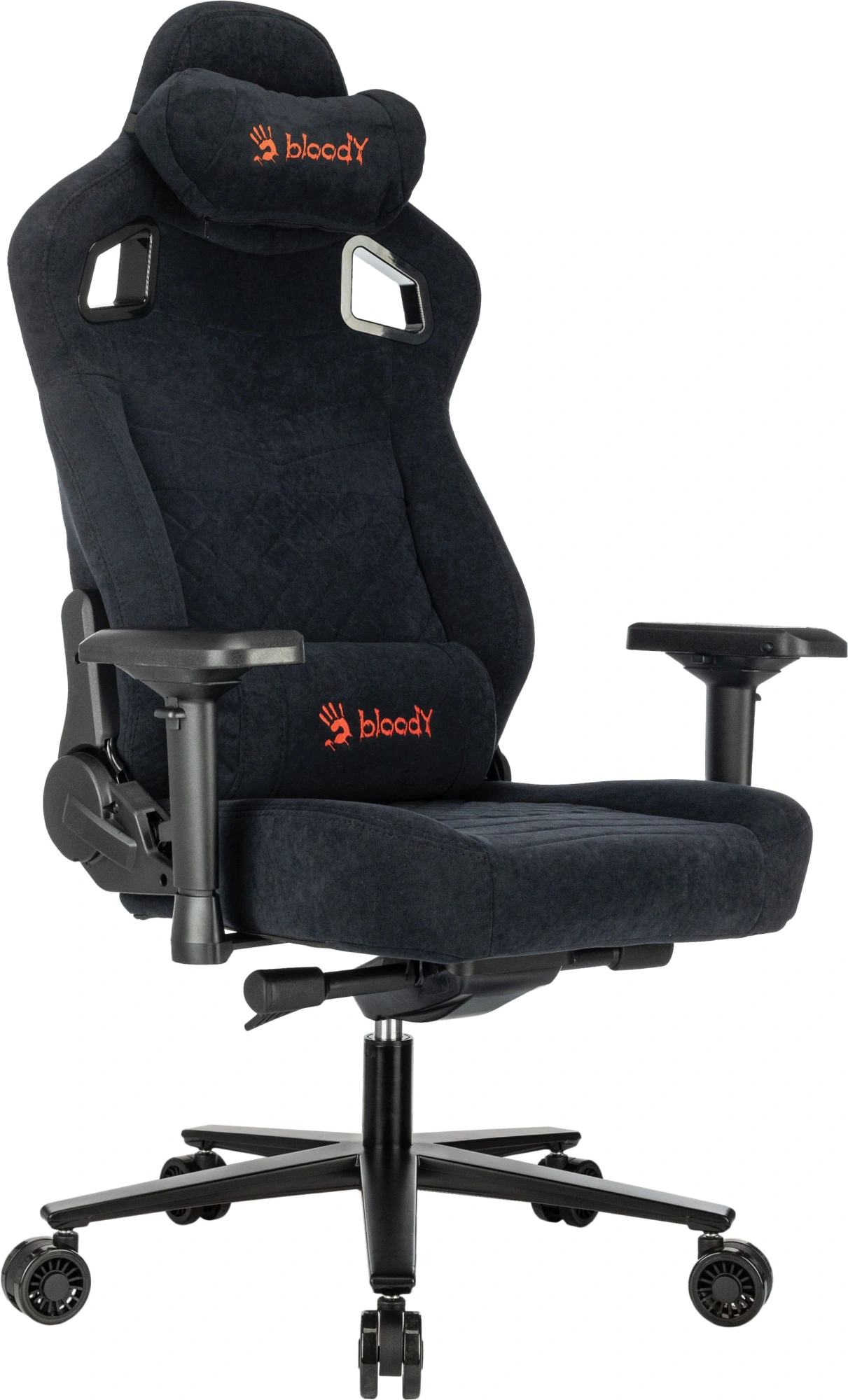 Кресло игровое A4Tech Bloody GC-660 черный Formula 999 искусственная замша с подголов. крестов. металл — миниатюра 3