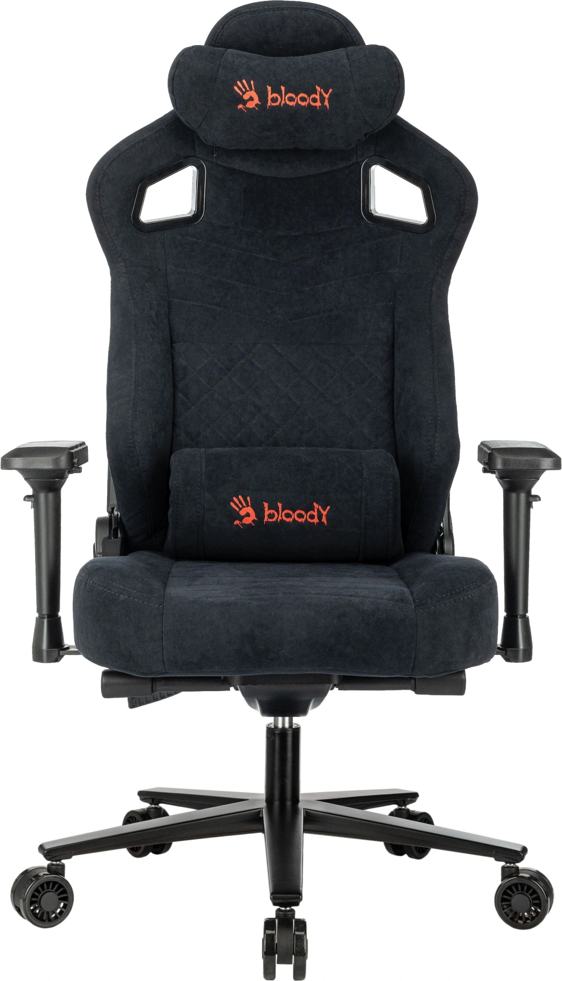 Кресло игровое A4Tech Bloody GC-660 черный Formula 999 искусственная замша с подголов. крестов. металл — миниатюра 2