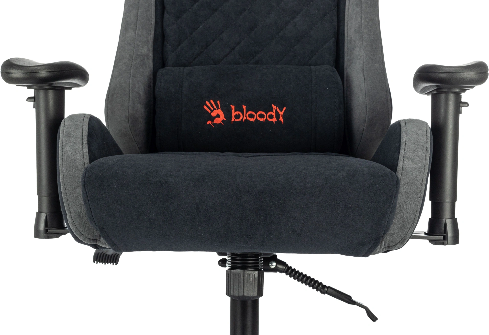 Кресло игровое A4Tech Bloody GC-580 черный/серый искусственная замша с подголов. крестов. — миниатюра 10
