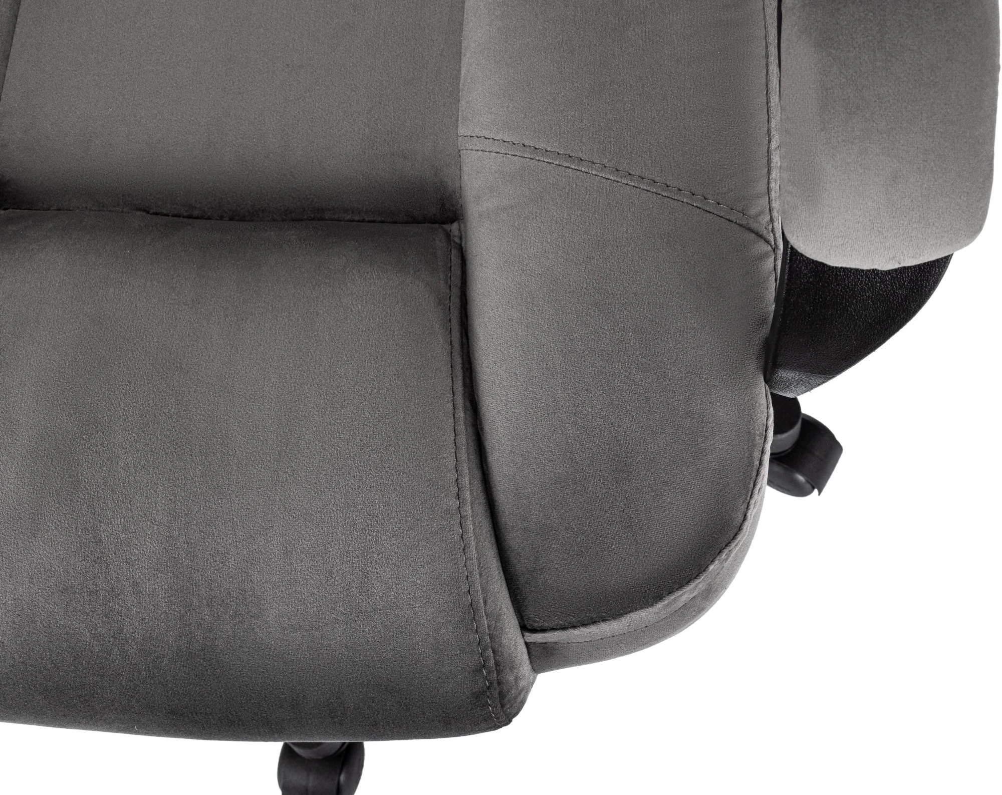 Кресло руководителя Бюрократ CH-800 Fabric темно-серый крестов. пластик — миниатюра 7