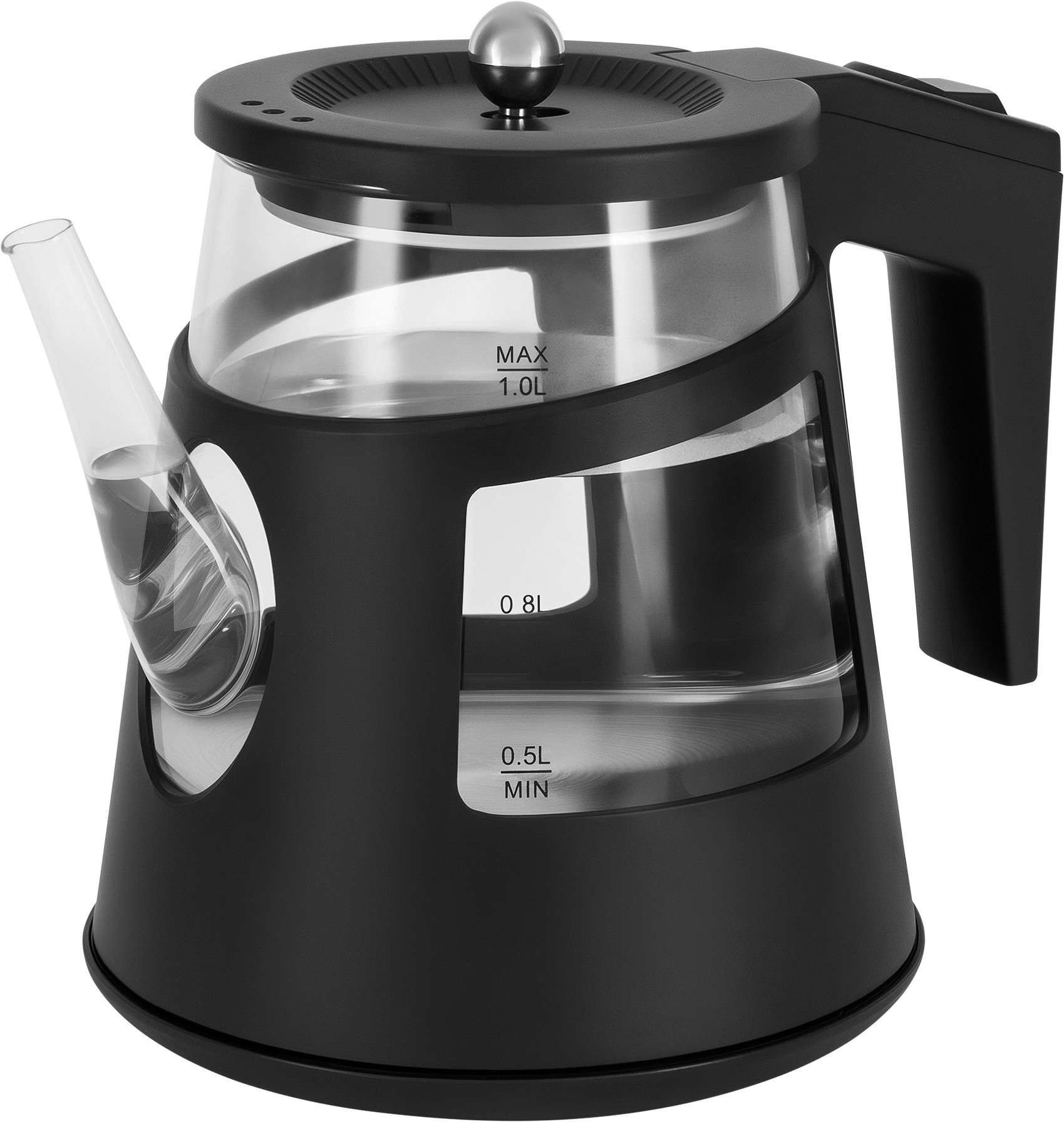 Чайник электрический Vitek VT-WK1083 1л. 1100Вт черный корпус: стекло — миниатюра 5