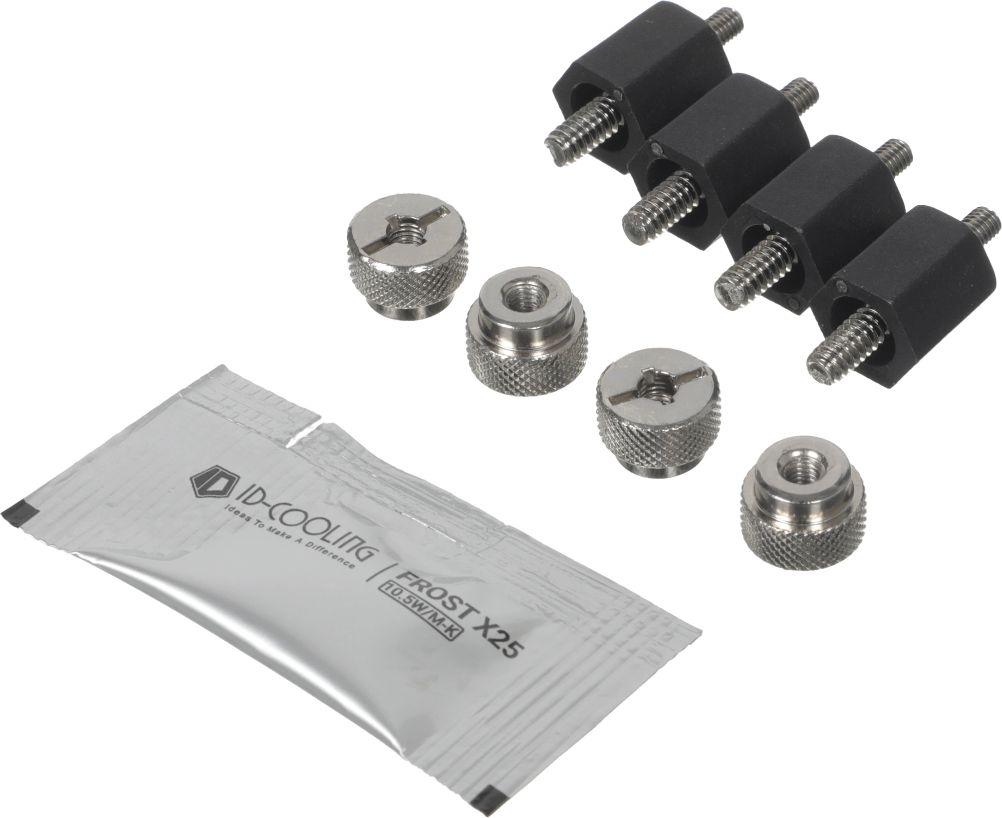 Устройство охлаждения(кулер) ID-Cooling SE-214-XT V2 ARGB Soc-AM5/AM4/1200/1700/1851 серебристый/черный 4-pin 16-27.2dB Al+Cu 200W 810gr Ret (SE-214-XT V2 ARGB) — миниатюра 9