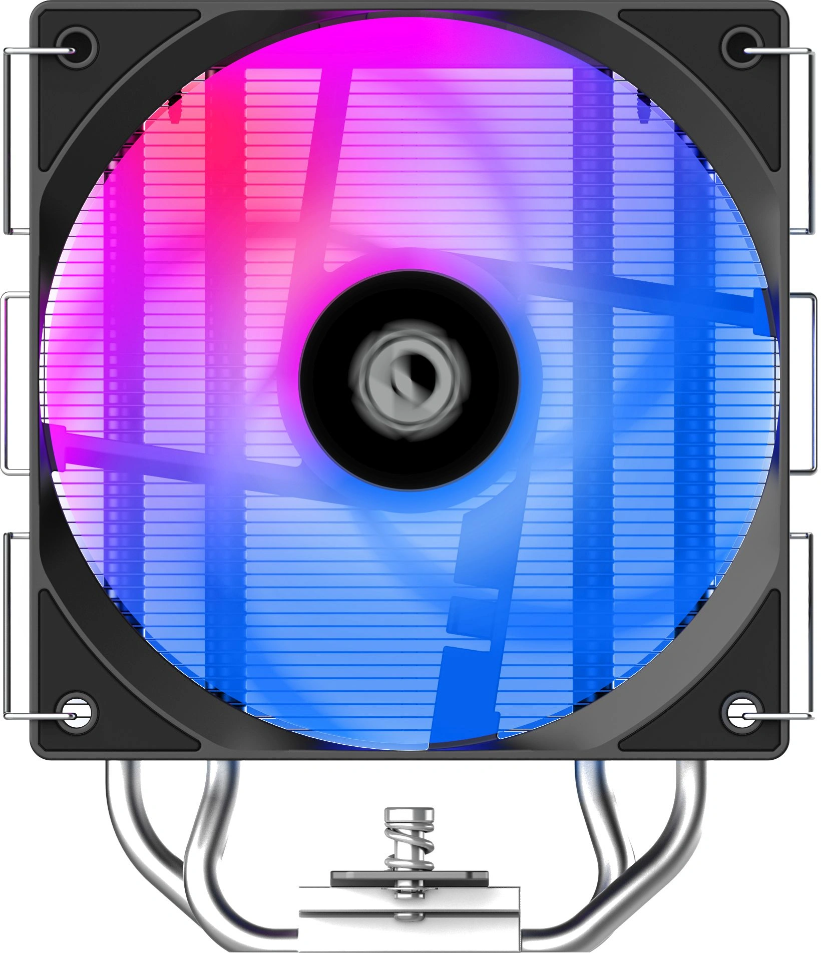 Устройство охлаждения(кулер) ID-Cooling SE-214-XT V2 RGB Soc-AM5/AM4/1200/1700/1851 серебристый/черный 4-pin 16-27.2dB Al+Cu 200W 550gr Ret — миниатюра 4