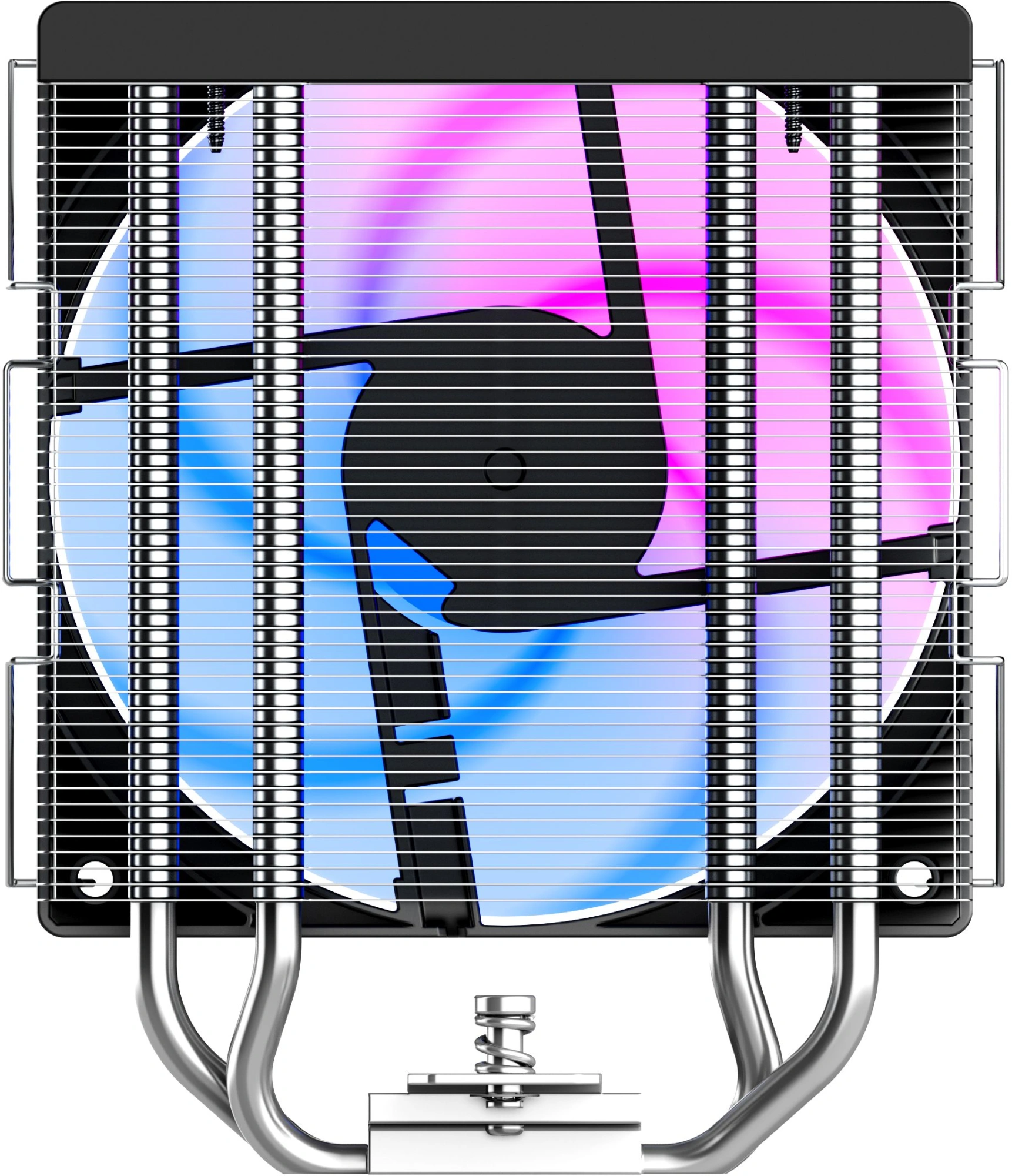 Устройство охлаждения(кулер) ID-Cooling SE-214-XT V2 RGB Soc-AM5/AM4/1200/1700/1851 серебристый/черный 4-pin 16-27.2dB Al+Cu 200W 550gr Ret — миниатюра 6