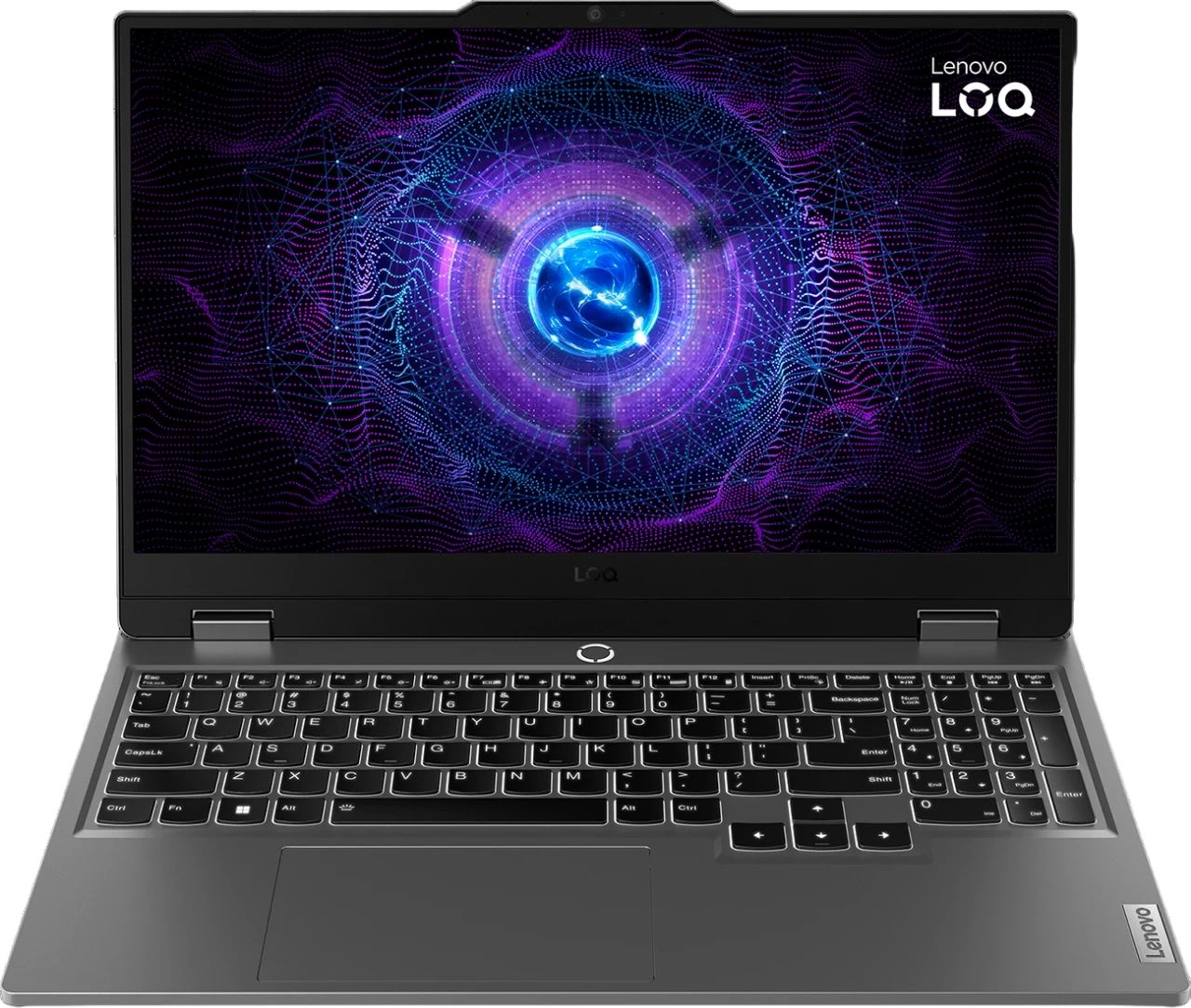 Ноутбук Lenovo LOQ 15IRX9 Core i5 13450HX 16Gb SSD512Gb NVIDIA GeForce RTX 3050 6Gb 15.6" IPS FHD (1920x1080) без ОС grey WiFi BT Cam (83DV0073PS) — фото 1