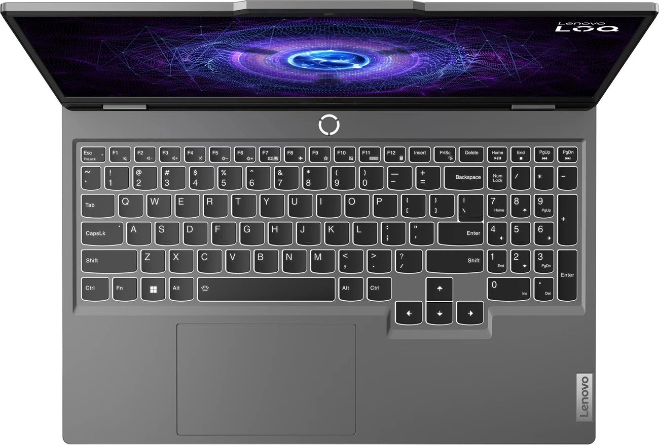 Ноутбук Lenovo LOQ 15IRX9 Core i5 13450HX 16Gb SSD512Gb NVIDIA GeForce RTX 3050 6Gb 15.6" IPS FHD (1920x1080) без ОС grey WiFi BT Cam (83DV0073PS) — миниатюра 4