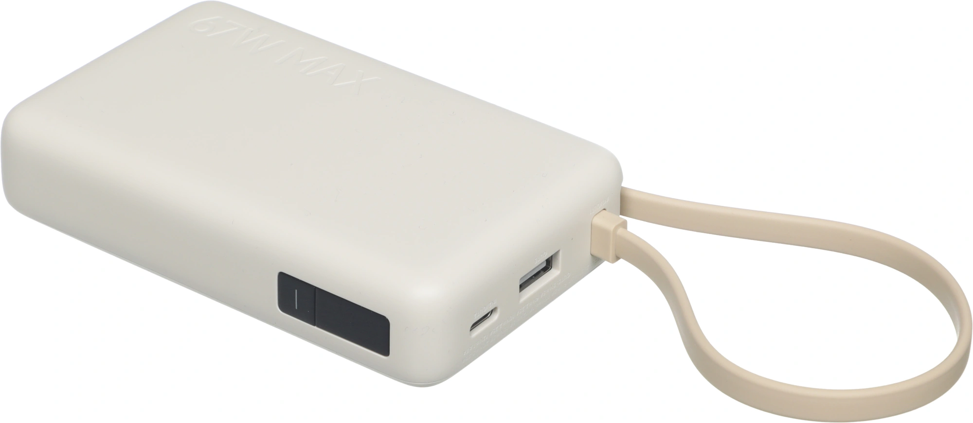 Мобильный аккумулятор Xiaomi BHR08O0GL 10000mAh QC3.0/PD3.0 67W 3.35A USB-A/USB-C бежевый — миниатюра 9