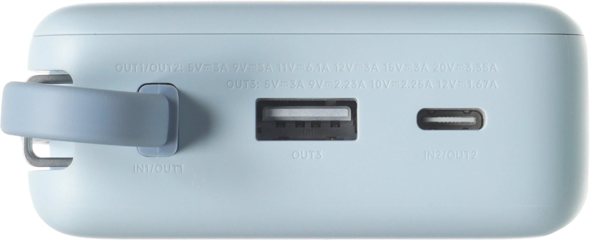 Мобильный аккумулятор Xiaomi BHR08O8GL 20000mAh QC3.0/PD3.0 67W 3.35A USB-A/USB-C голубой — миниатюра 7