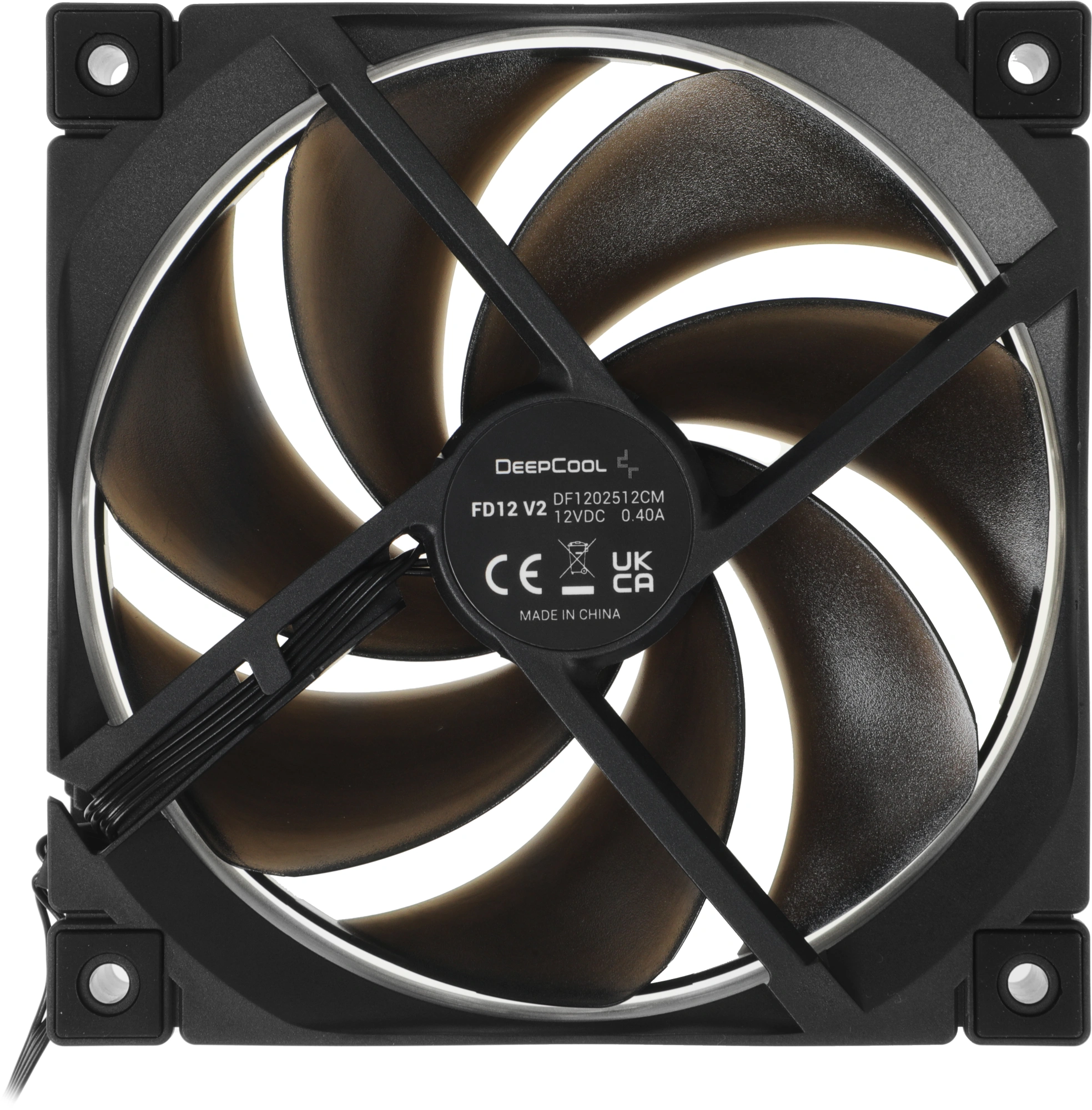 Вентилятор для корпуса Deepcool FD12 V2 120х120x25 черный 4-pin 35.6дБ (R-FD12V2-BKNPN1-G) Ret — миниатюра 10
