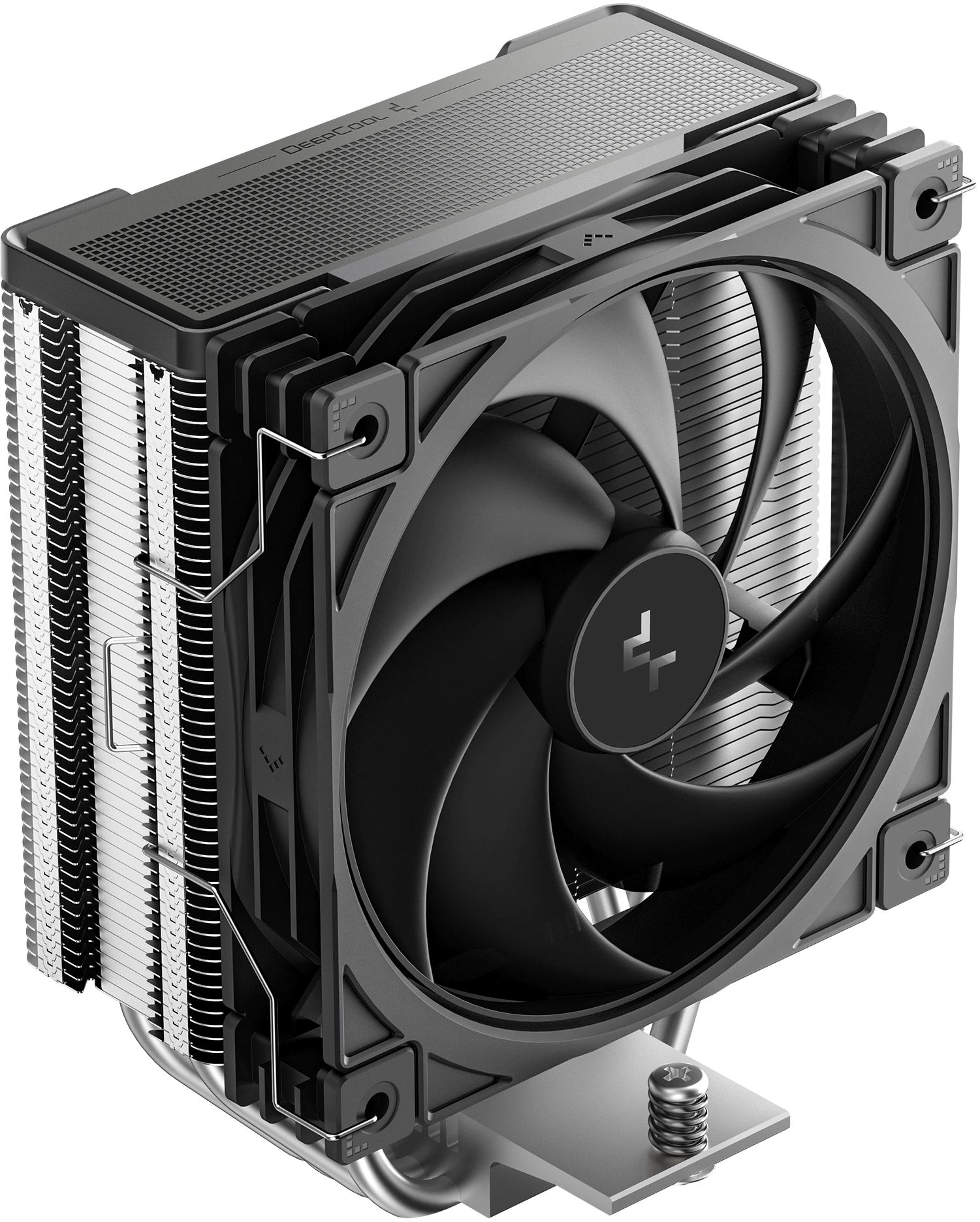 Устройство охлаждения(кулер) Deepcool AG400 G2 Soc-AM5/AM4/1200/1700/1851 серебристый/черный 4-pin 29.22dB Al+Cu 220W 631gr Ret (R-AG400-BKNPMG2-G) — фото 1