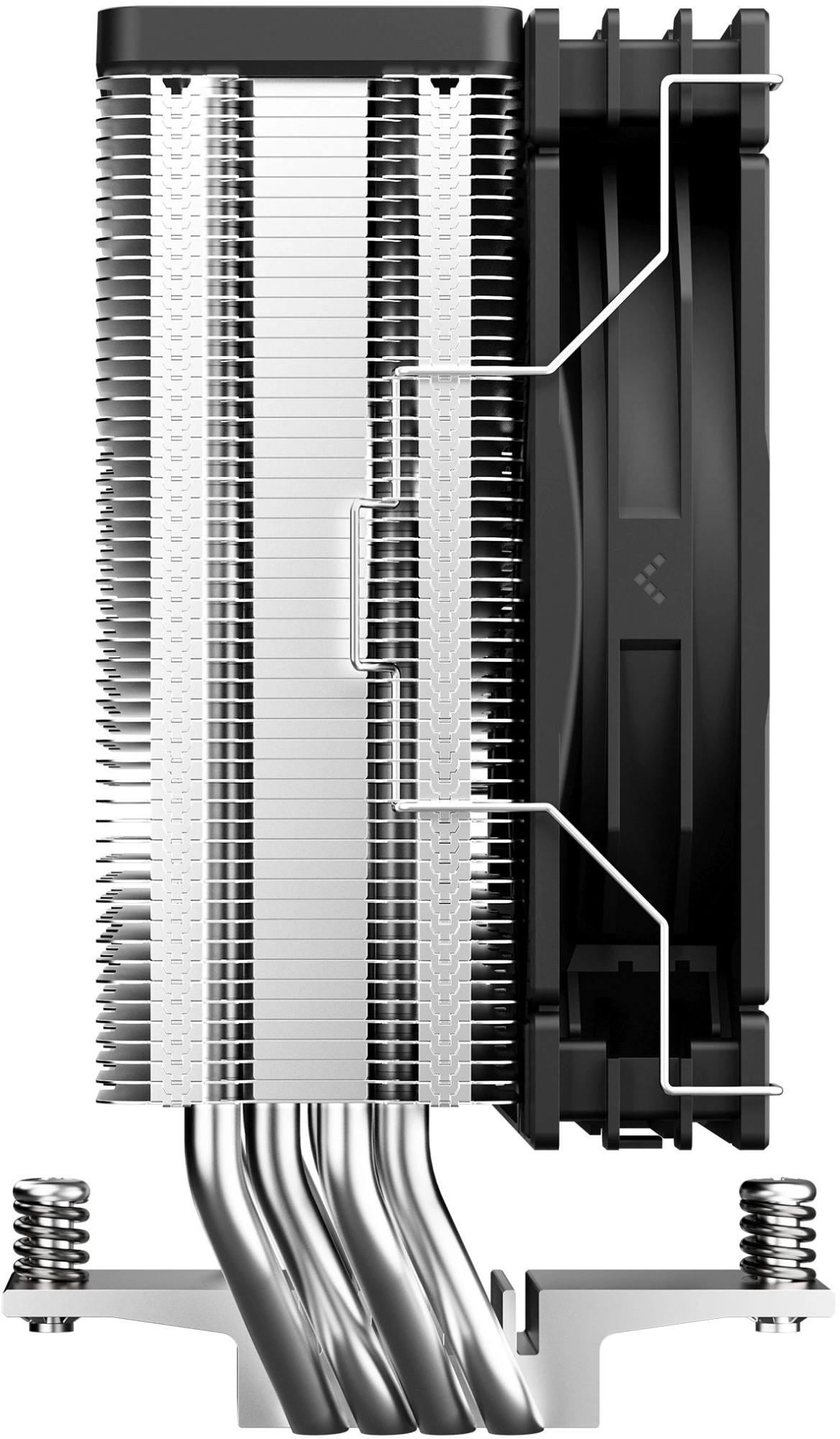 Устройство охлаждения(кулер) Deepcool AG400 G2 Soc-AM5/AM4/1200/1700/1851 серебристый/черный 4-pin 29.22dB Al+Cu 220W 631gr Ret (R-AG400-BKNPMG2-G) — миниатюра 4