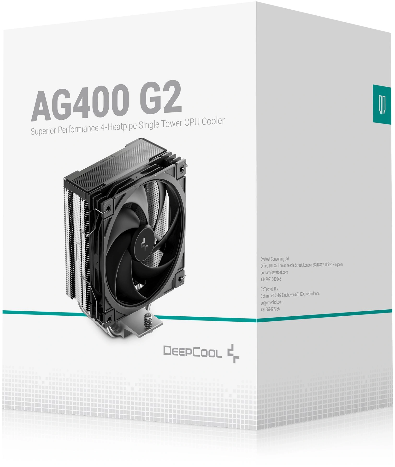 Устройство охлаждения(кулер) Deepcool AG400 G2 Soc-AM5/AM4/1200/1700/1851 серебристый/черный 4-pin 29.22dB Al+Cu 220W 631gr Ret (R-AG400-BKNPMG2-G) — миниатюра 9