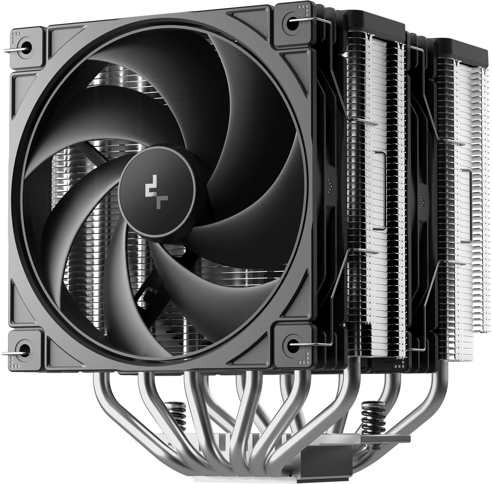 Устройство охлаждения(кулер) Deepcool AG620 G2 Soc-AM5/AM4/1200/1700/1851 серебристый/черный 4-pin 23.08-29.22dB Al+Cu 260W 1036gr Ret (R-AG620-BKNPMG2-G) — миниатюра 2