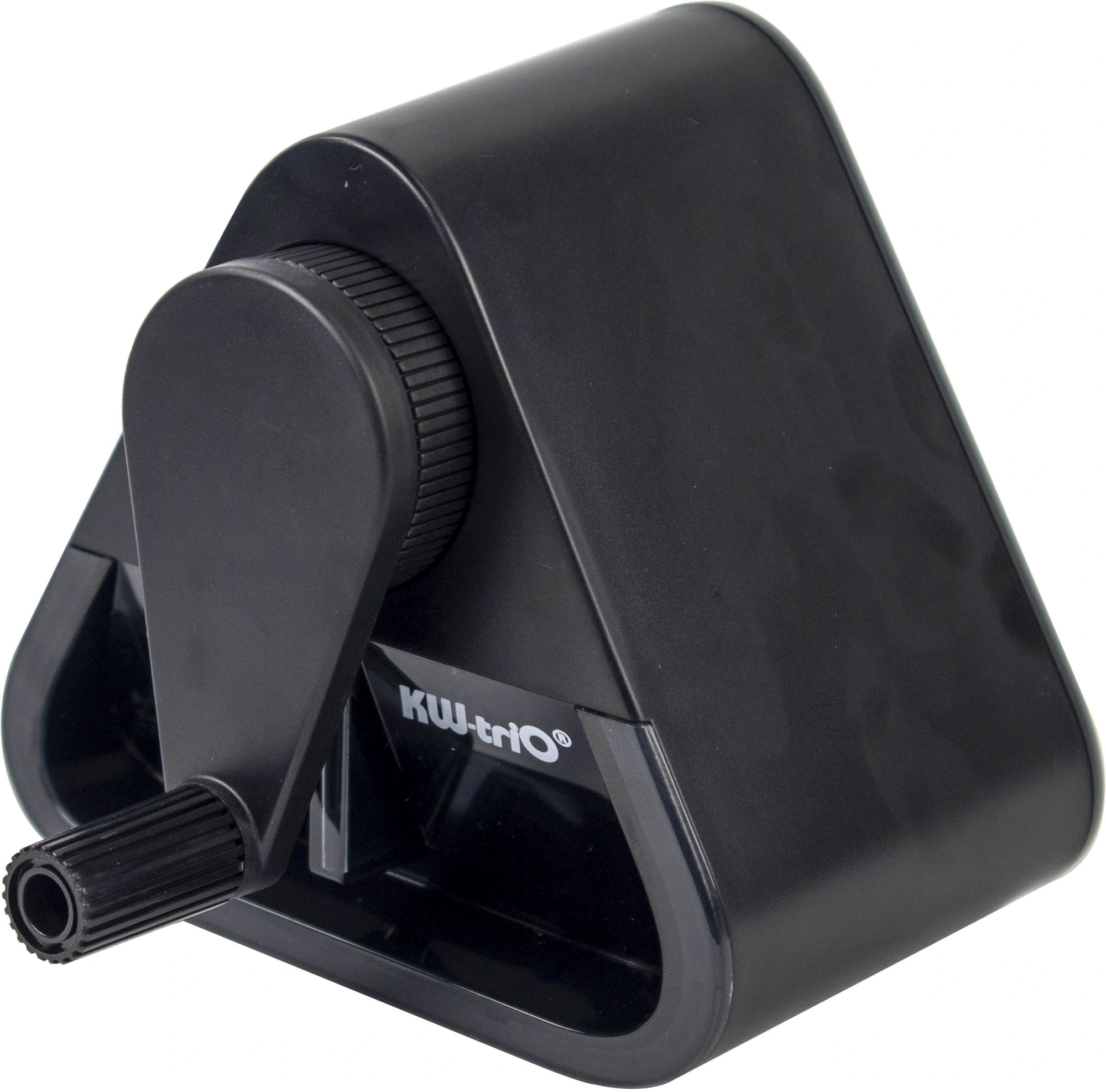 Точилка для карандашей механическая Kw-Trio 031GA-BLK 1 отверстие пластик черный — миниатюра 7