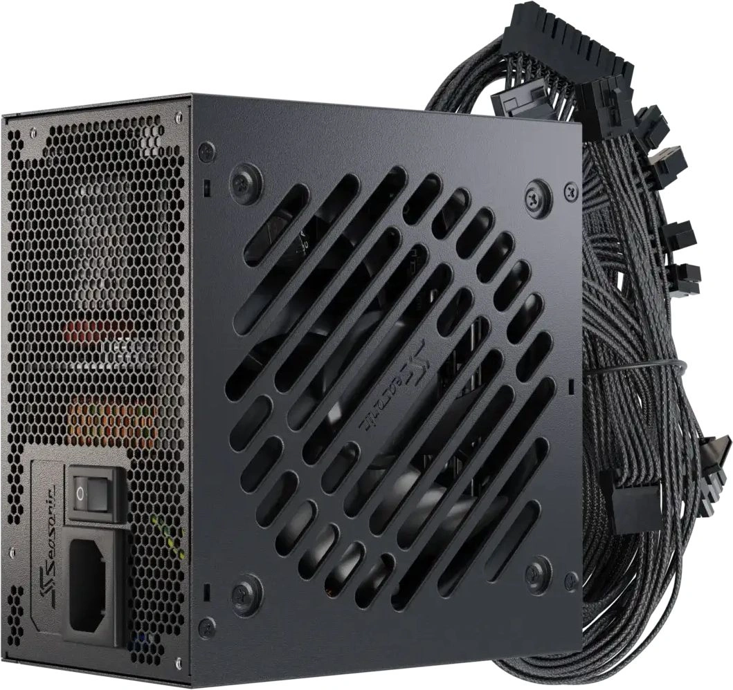 Блок питания Seasonic ATX 650W Core V2 GC-650 80+ gold (20+4pin) APFC 120mm fan 2xSATA RTL — миниатюра 9