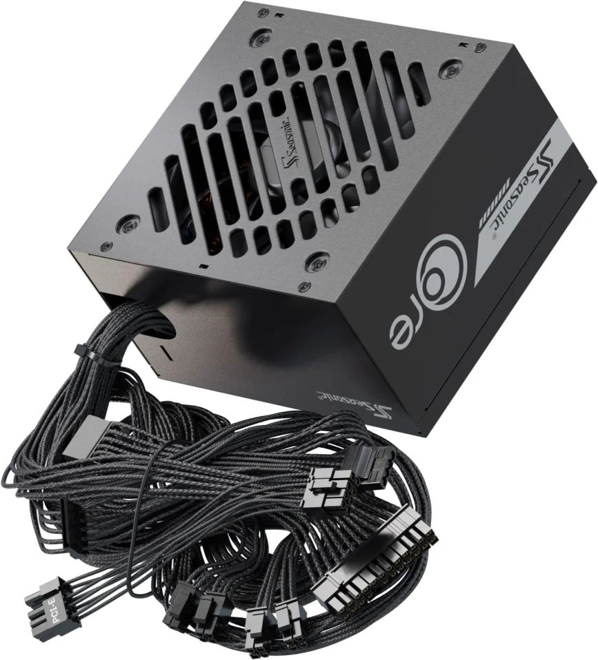 Блок питания Seasonic ATX 650W Core V2 GC-650 80+ gold (20+4pin) APFC 120mm fan 2xSATA RTL — миниатюра 10