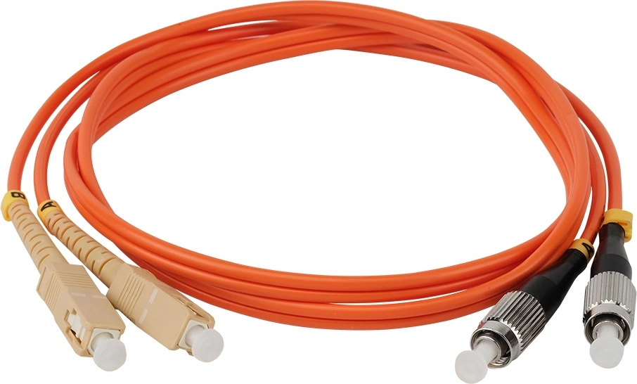 Патч-корд Lanmaster TWT-2FC-2SC/OM2-3.0 2x50/125 OM2 FC дуплекс-SC дуплекс 2м ПВХ оранжевый — фото 1
