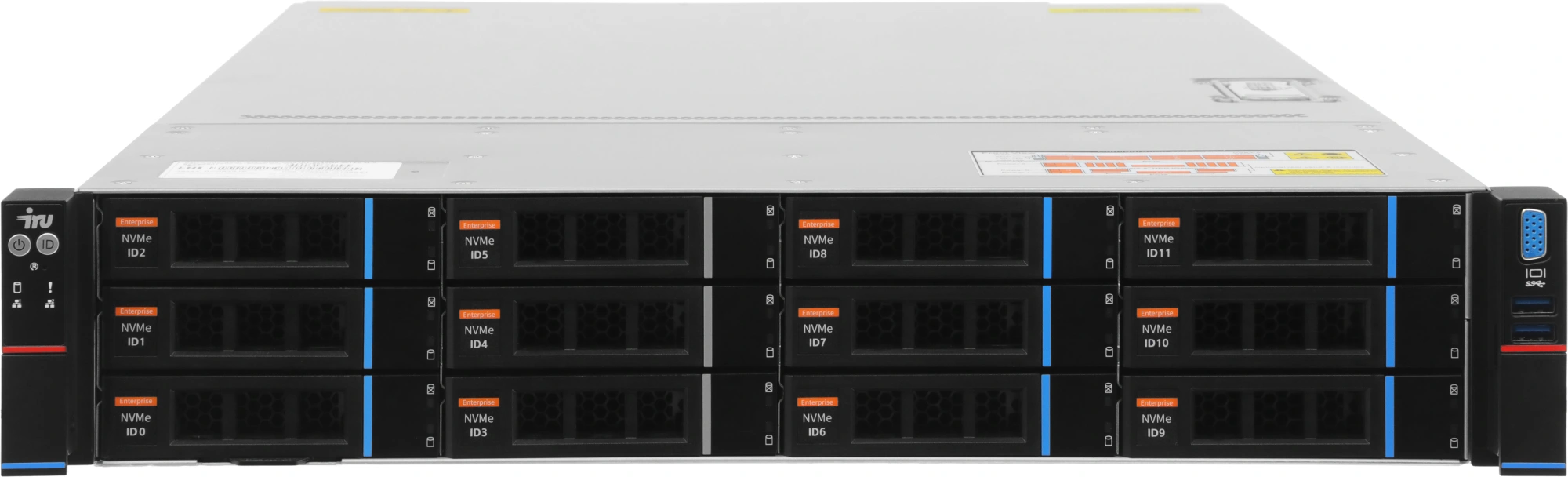 Сервер IRU Rock g2212ig5 2x6526Y 2x64Gb 9460-8i AST2600 2xGigEth 2x1600W w/o OS (2157120) — миниатюра 2