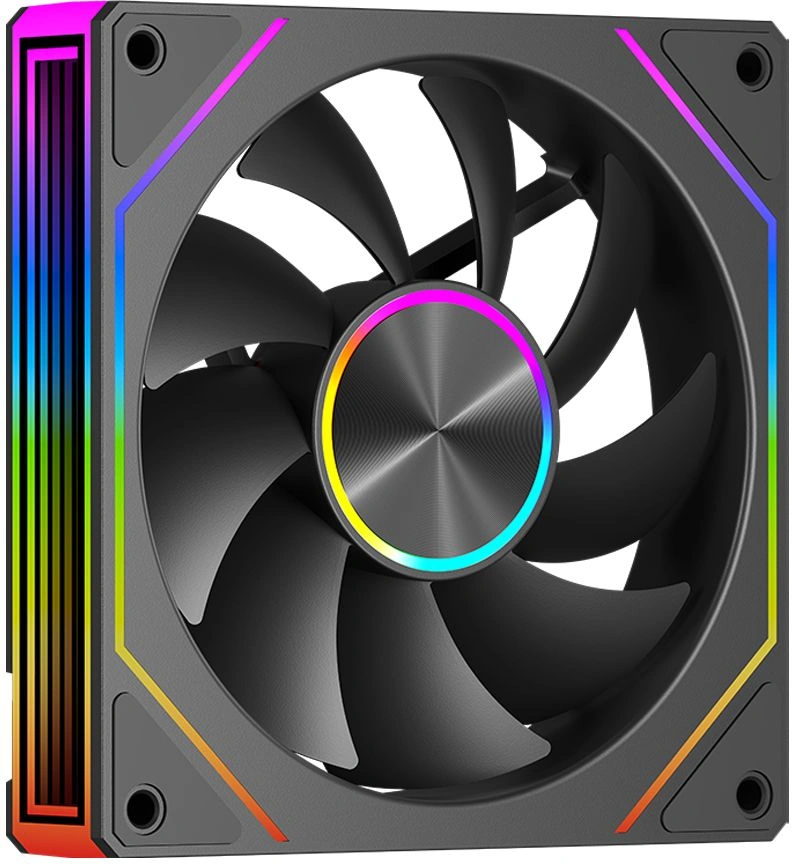 Вентилятор для корпуса PcCooler FG120 ARGB 120х120x25 черный 4-pin 28.4дБ (FG120 ARGB BK) Ret — миниатюра 2