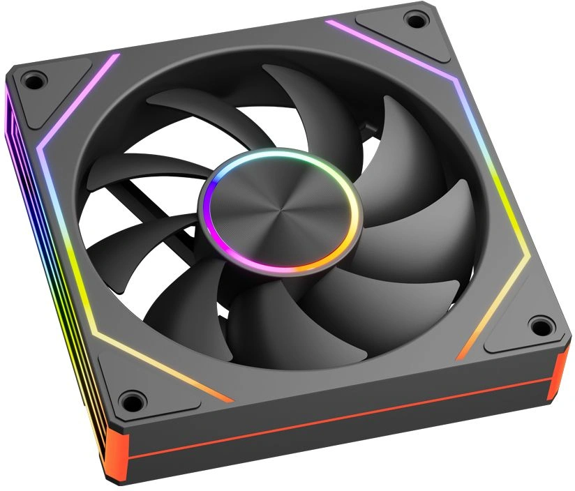 Вентилятор для корпуса PcCooler FG120 ARGB 120х120x25 черный 4-pin 28.4дБ (FG120 ARGB BK) Ret — миниатюра 4