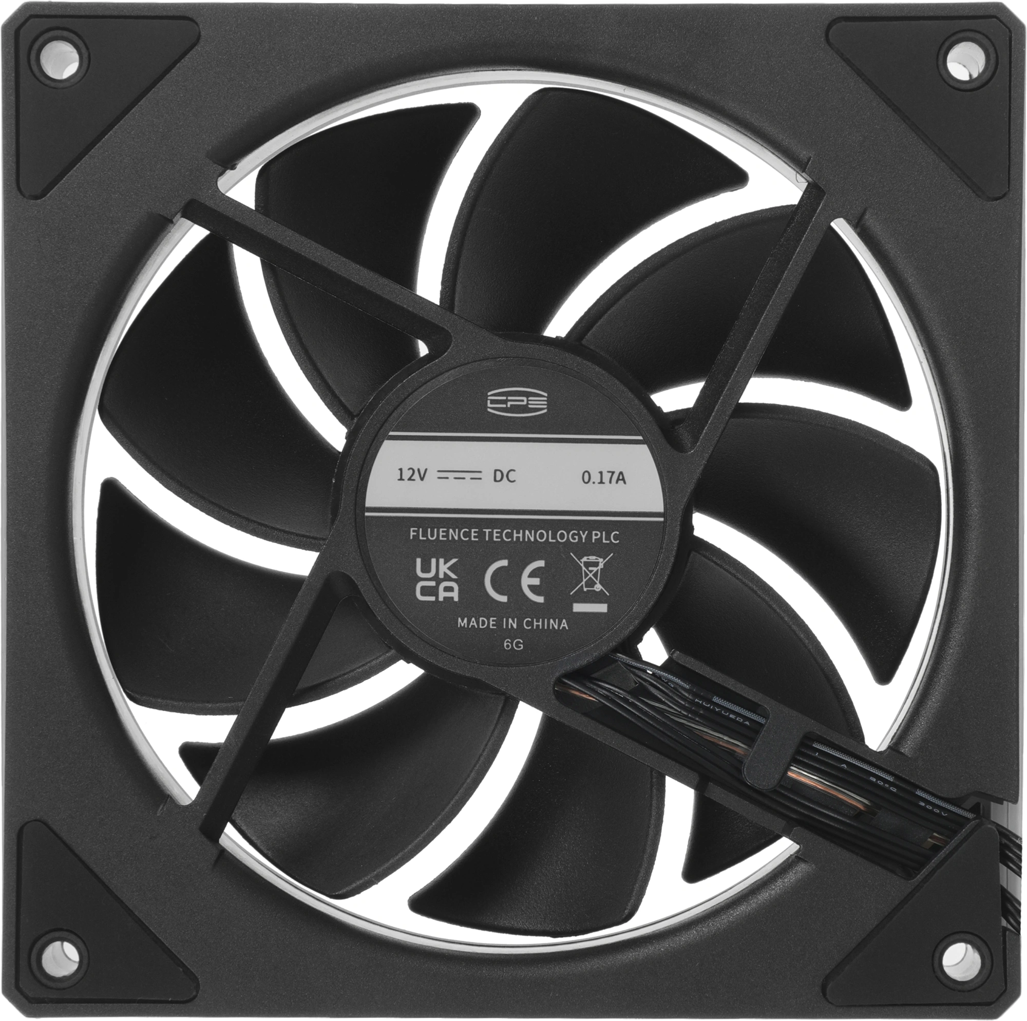 Вентилятор для корпуса PcCooler FG120 ARGB 120х120x25 черный 4-pin 28.4дБ (FG120 ARGB BK) Ret — миниатюра 10