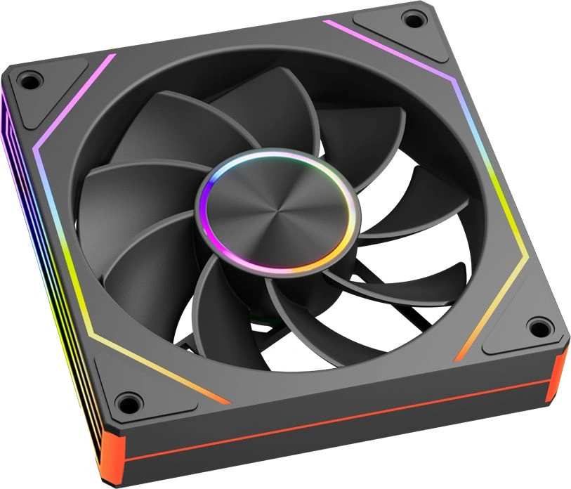 Вентилятор для корпуса PcCooler FG120R Reverse ARGB 120х120x25 черный 4-pin 28.4дБ (FG120R ARGB BK) Ret — миниатюра 4