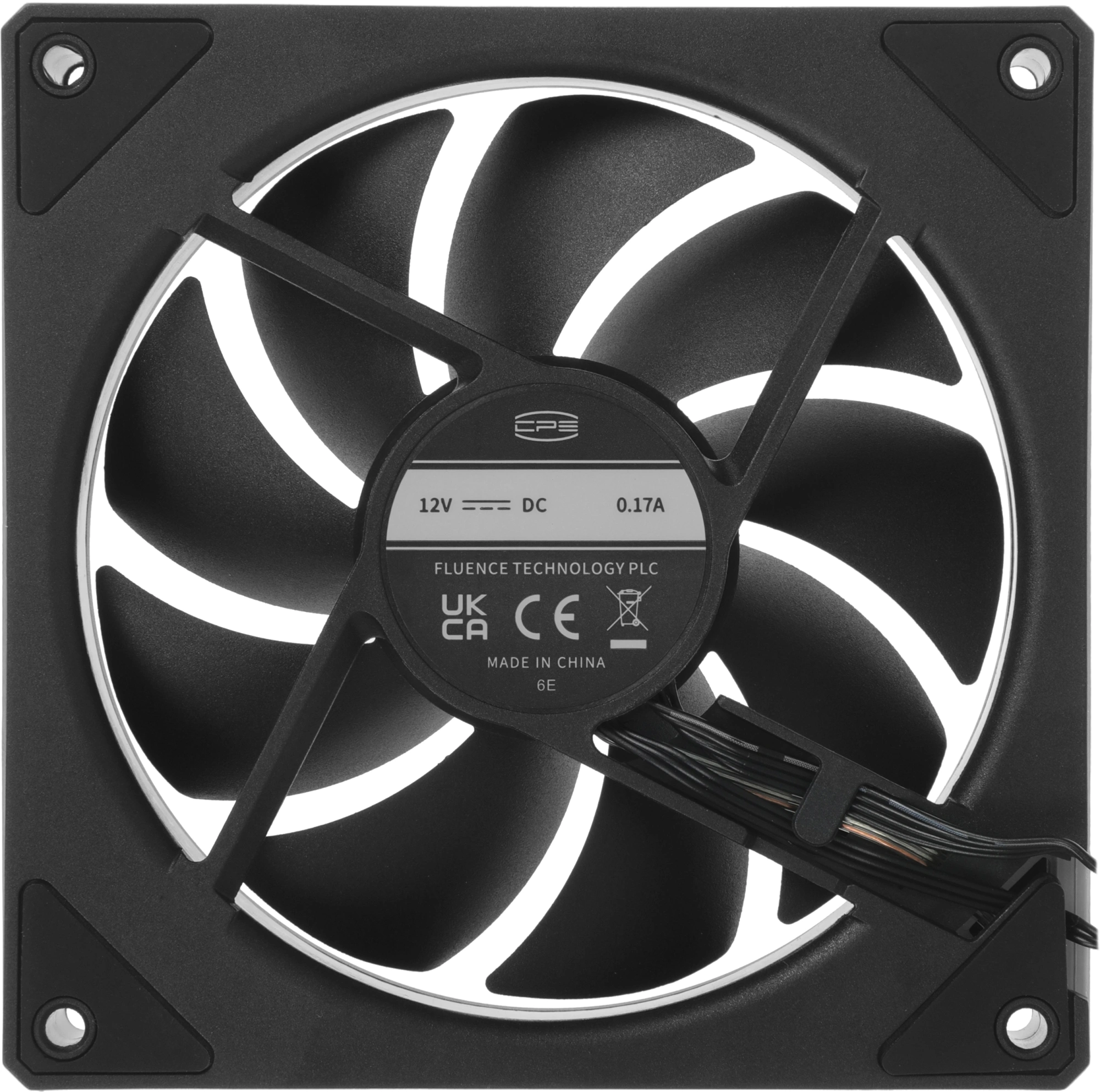 Вентилятор для корпуса PcCooler FG120R Reverse ARGB 120х120x25 черный 4-pin 28.4дБ (FG120R ARGB BK) Ret — миниатюра 8