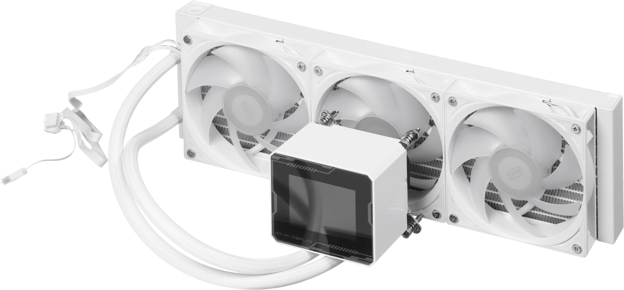Система водяного охлаждения PcCooler GT360M Display ARGB Soc-AM5/AM4/1200/1700/1851 белый 4-pin 15-33.7dB Al LCD 310W Ret (GT360M-WHAWXX-GL) — миниатюра 5