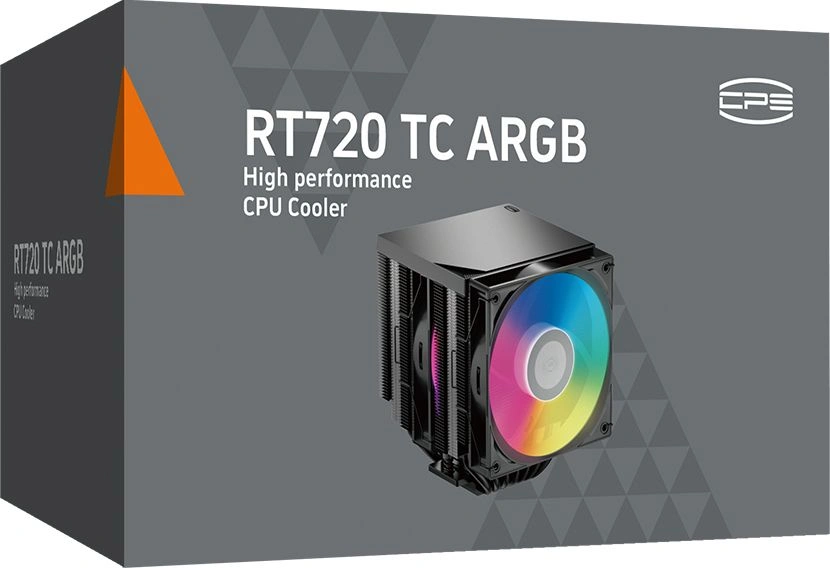 Устройство охлаждения(кулер) PcCooler RT720 TC ARGB Soc-AM5/AM4/1151/1200/2066/1700 черный 4-pin 34.9dB Al+Cu 270W Ret (RT720TC-BKAWYX-GL) — миниатюра 7
