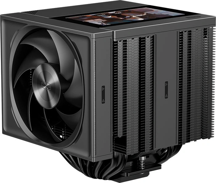 Устройство охлаждения(кулер) PcCooler RZ820 Display BK нет подсветки Soc-AM5/AM4/1200/1700/1851 черный 4-pin 15-27.1dB Al+Cu LCD 300W 1860gr Ret (RZ820-BKNWNY-GL) — миниатюра 3