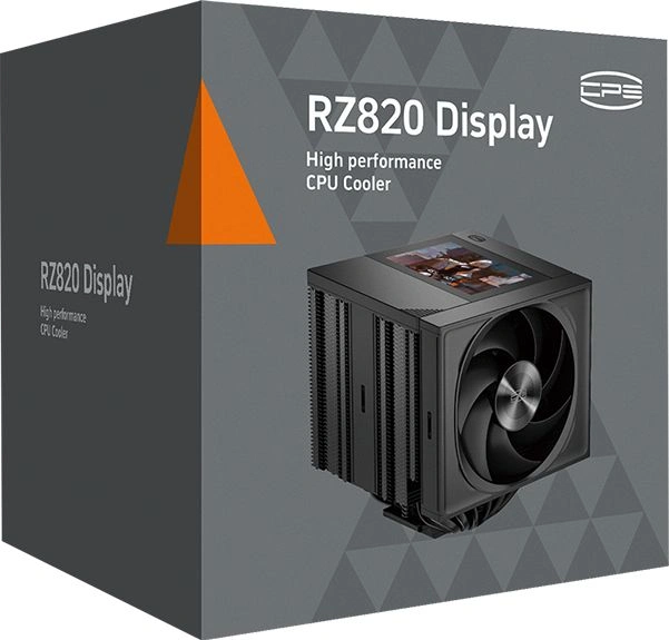 Устройство охлаждения(кулер) PcCooler RZ820 Display BK нет подсветки Soc-AM5/AM4/1200/1700/1851 черный 4-pin 15-27.1dB Al+Cu LCD 300W 1860gr Ret (RZ820-BKNWNY-GL) — миниатюра 8
