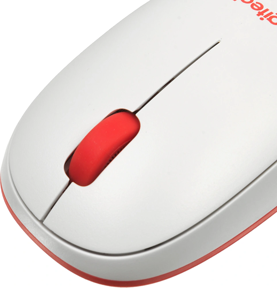 Клавиатура + мышь Logitech MK240 клав:белый/красный мышь:белый/красный USB беспроводная slim Multimedia (920-008160) — миниатюра 11