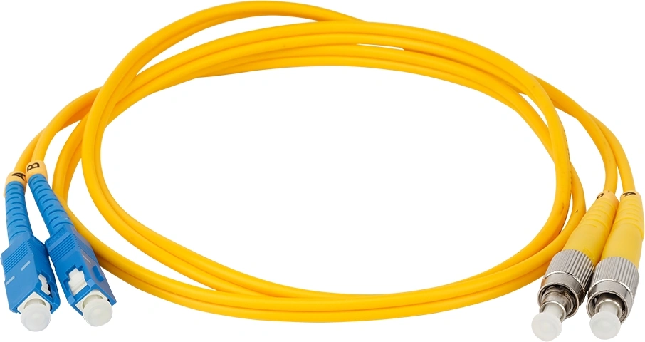 Патч-корд Lanmaster TWT-2SC-2FC/SU-2.0 2x9/125 OS2 LC/APC дуплекс-SC дуплекс UPC 2м ПВХ желтый — фото 1